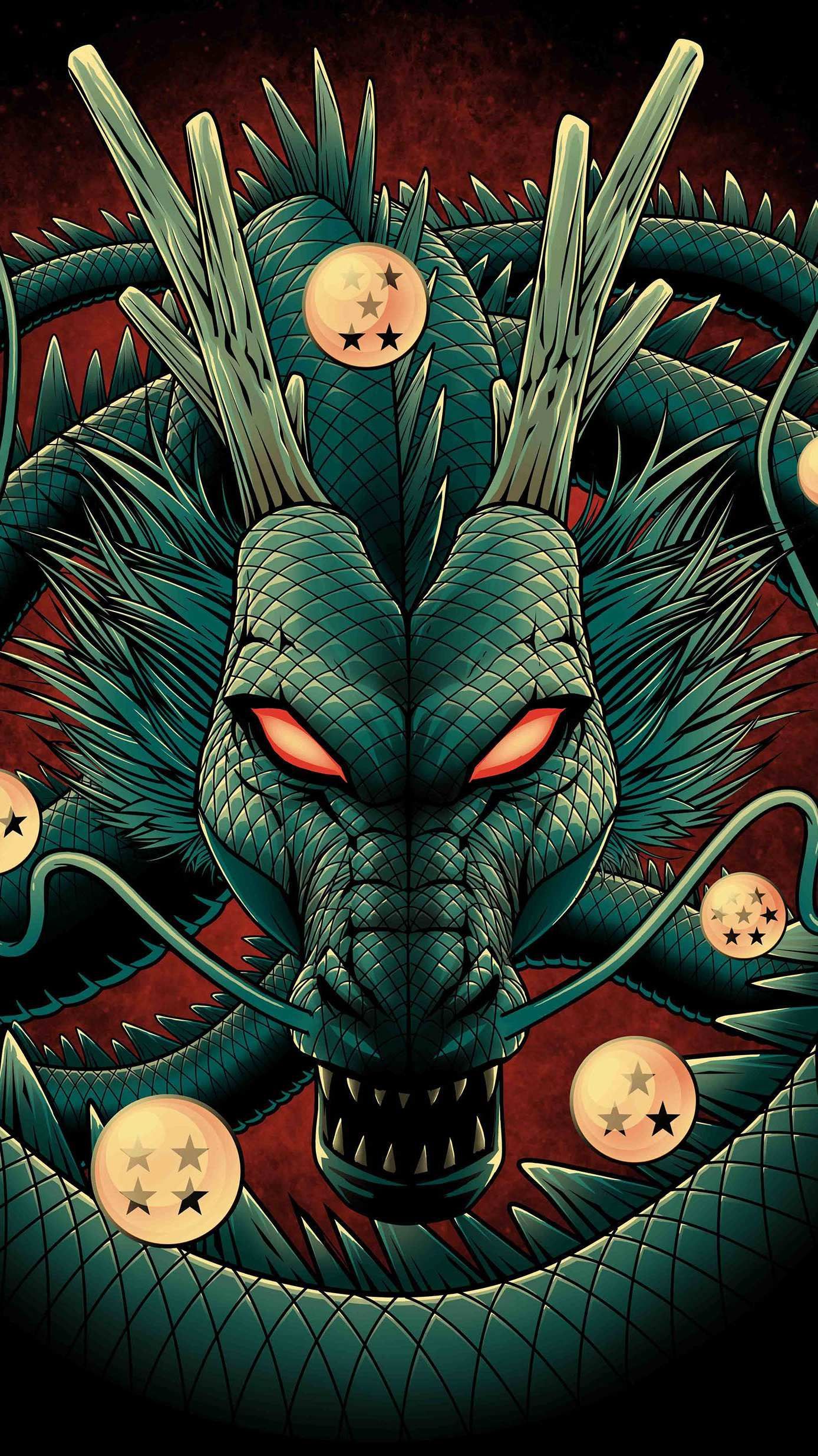 Dragon Ball iPhone Wallpaper. Dragon ball artwork, Anime dragon