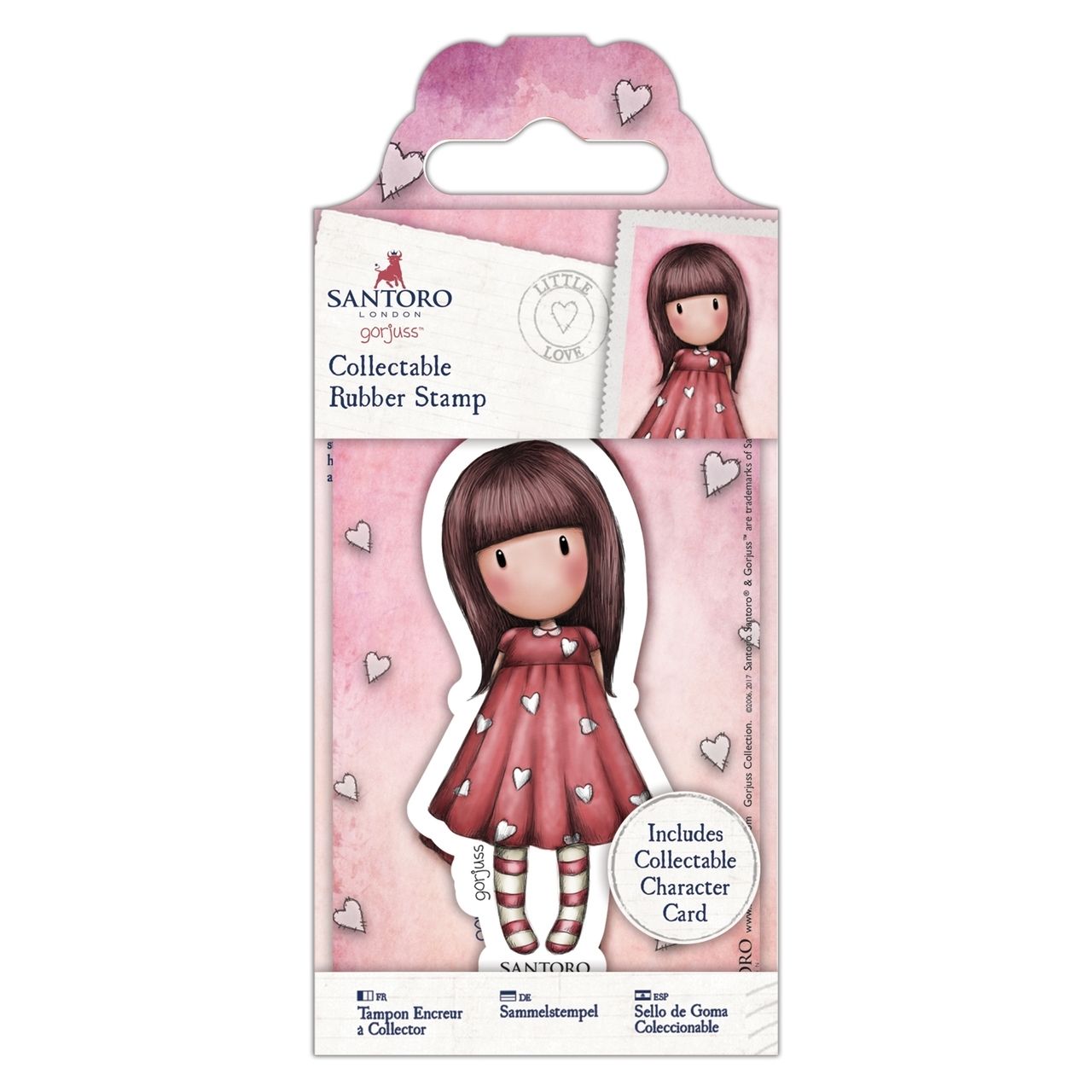 Gorjuss Ruby Large Doll Stamp By Santoro London Stamps