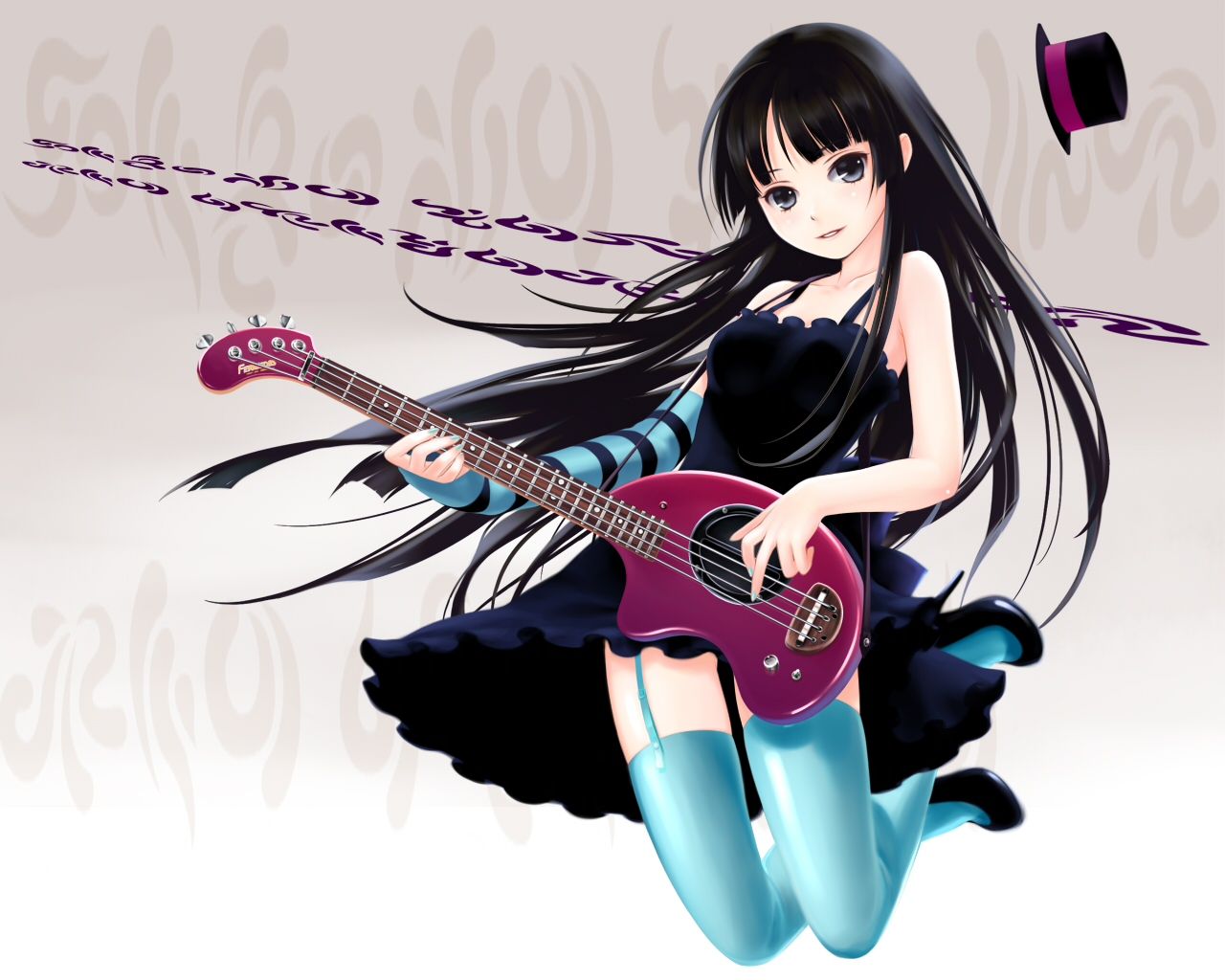 Anime Girl 128 Facebook Covers Girl With Guitar