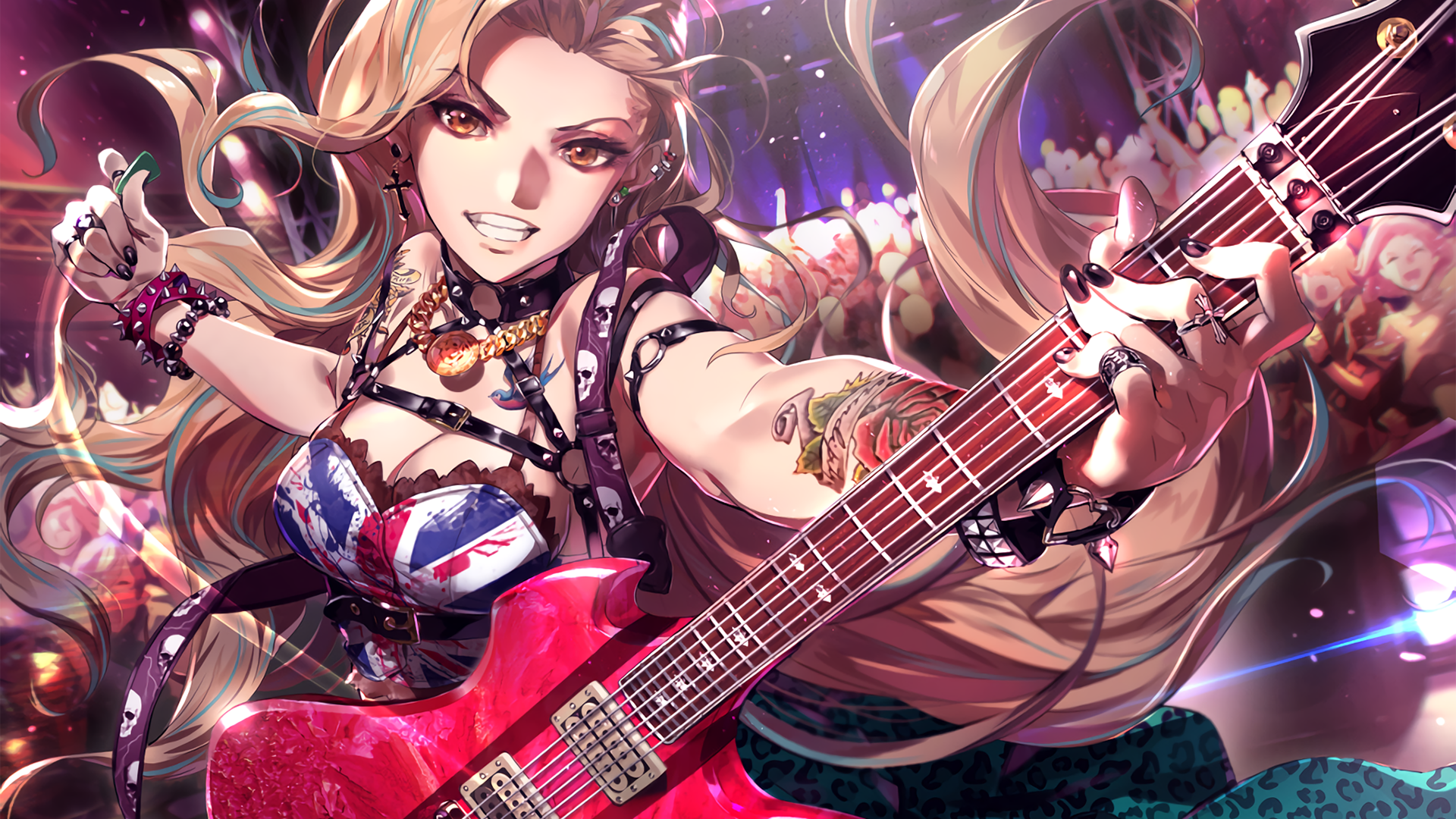 Album of Anime Girls with Guitars and Basses Vol. 2 1920x1080