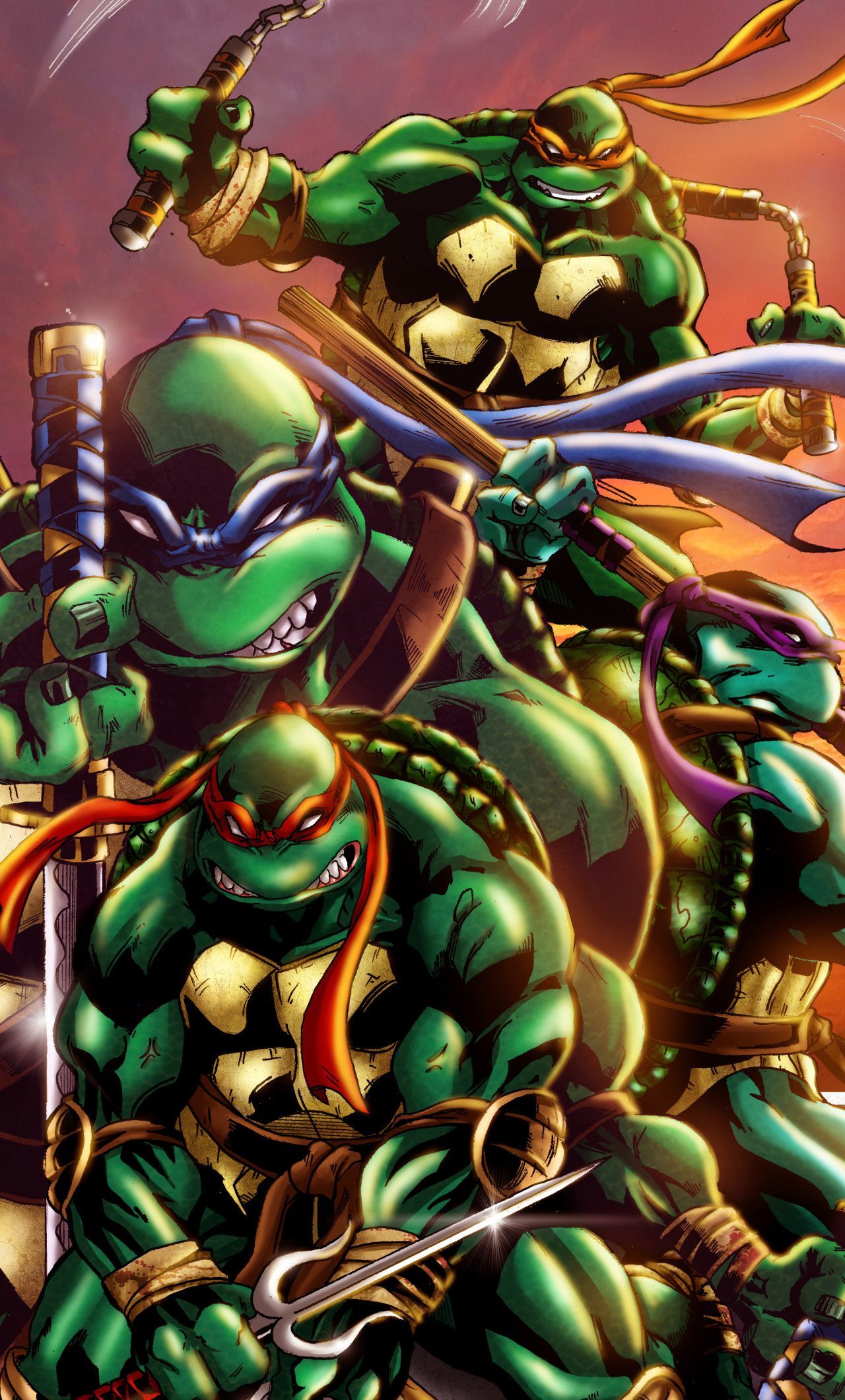 Teenage Mutant Ninja Turtles Art iPhone HD 4k