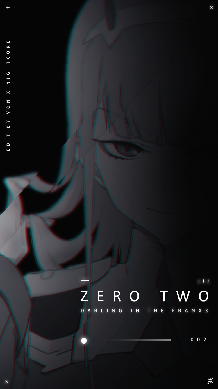 Wallpaper two Darling in Franxx (Black amp;White). If you like something like this, you can go to. Darling in the franxx, Anime wallpaper iphone, Zero two