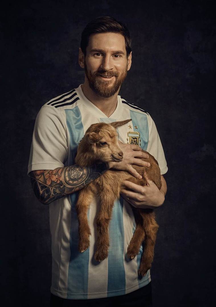 GOAT' Lionel Messi poses with goats in photohoot. Fifa News