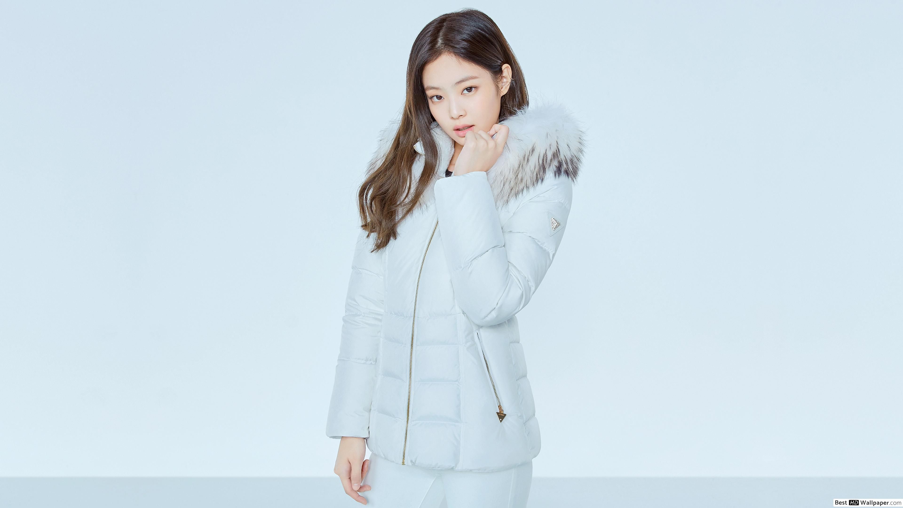 Blackpink Jennie Kim all white HD wallpaper download