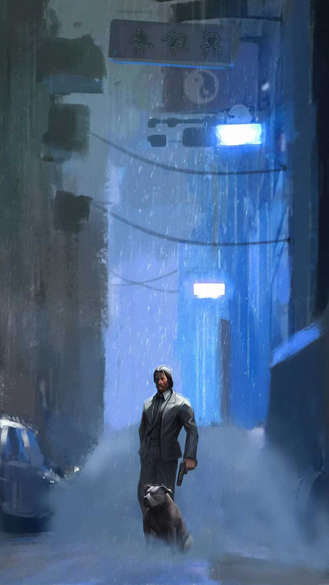 John Wick And His Dog HD Wallpaper