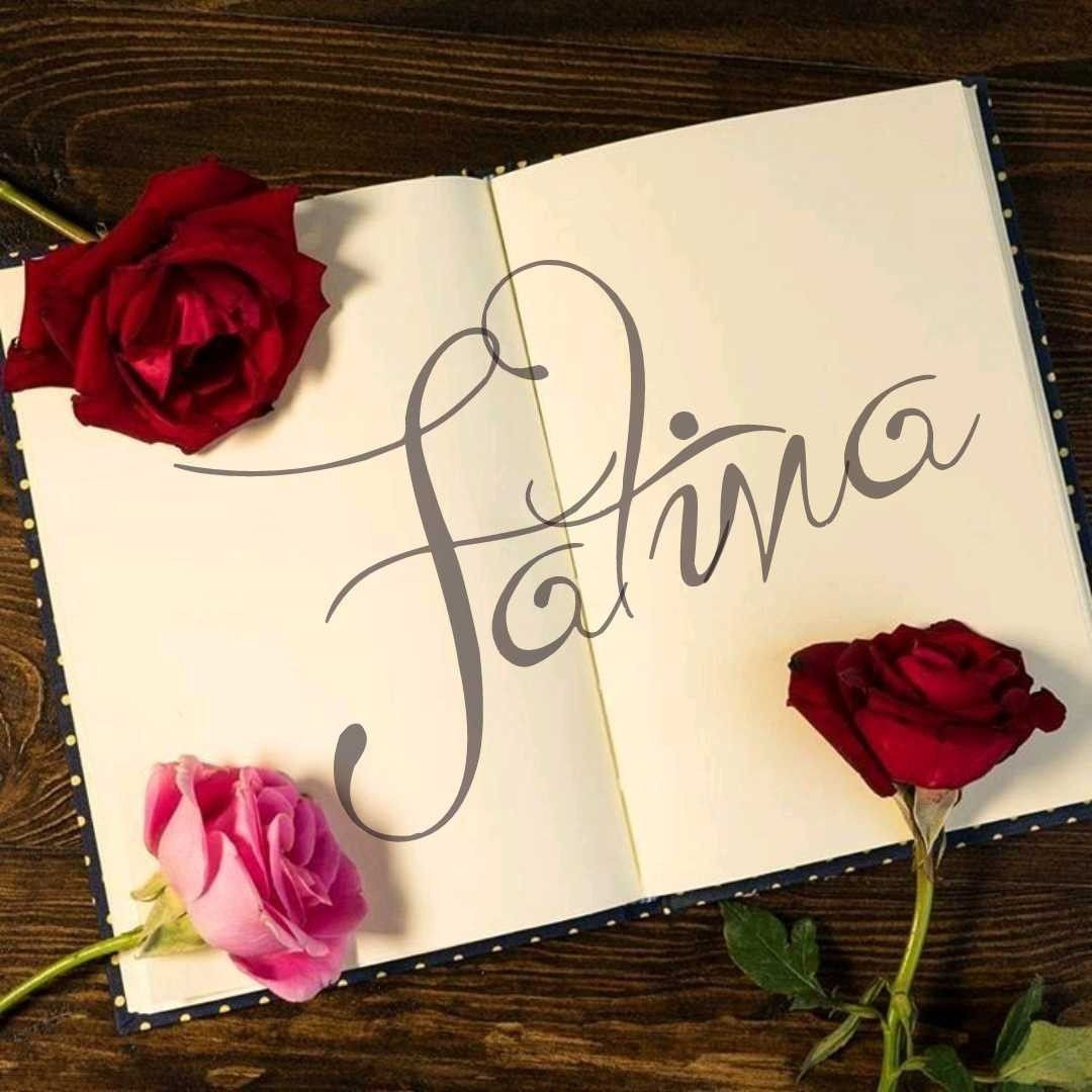 Fatima. Alphabet letters design, Name wallpaper, Heart wallpaper
