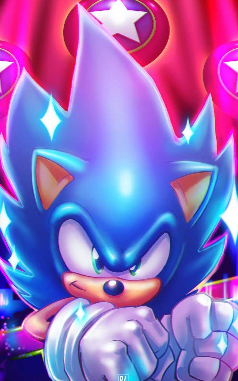 Sonic The Hedgehog Art 4K HD Wallpaper (800x1280)