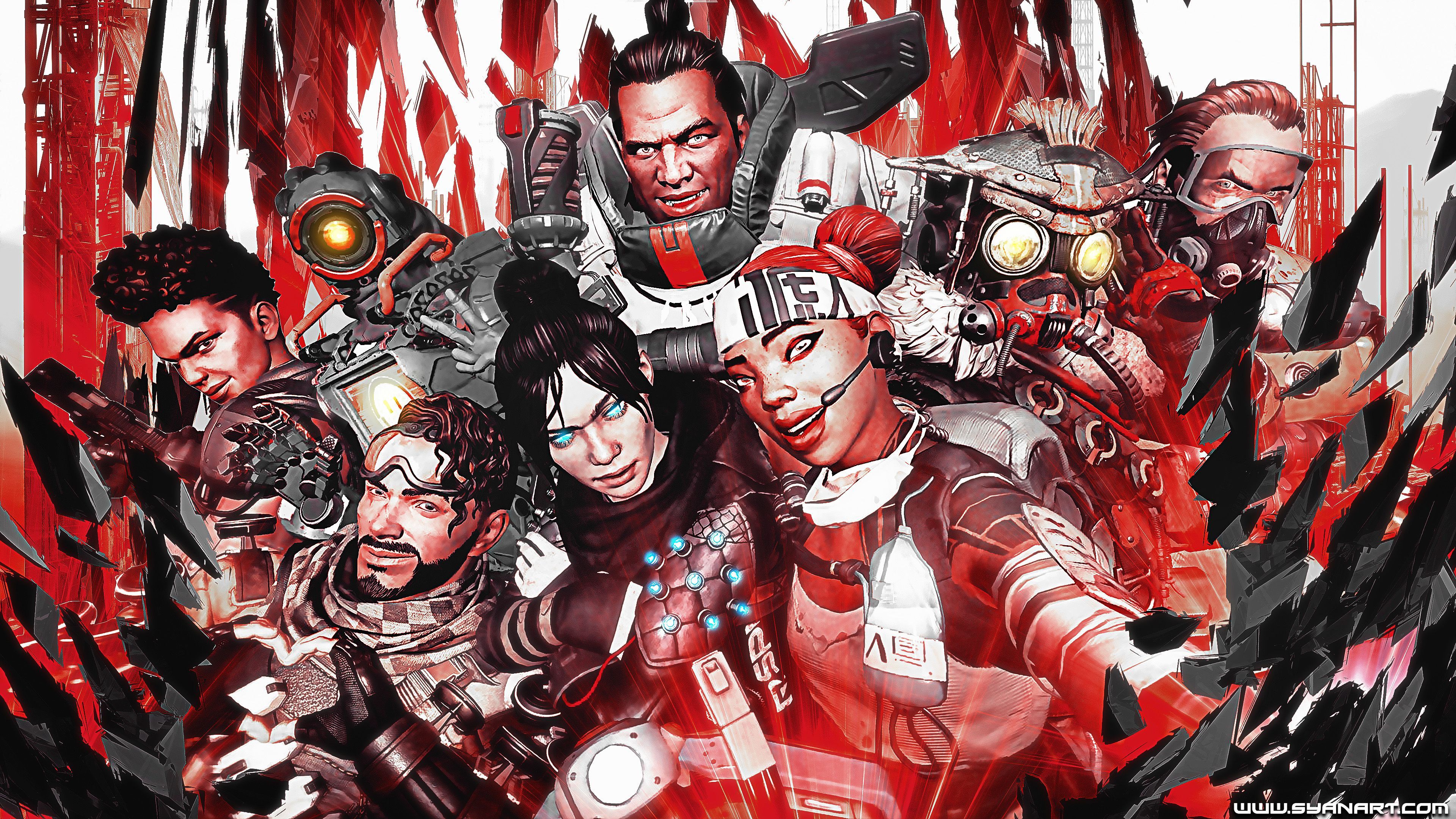 Apex Legends 4K Wallpaper. Small canvas art, Gaming wallpaper, Wallpaper