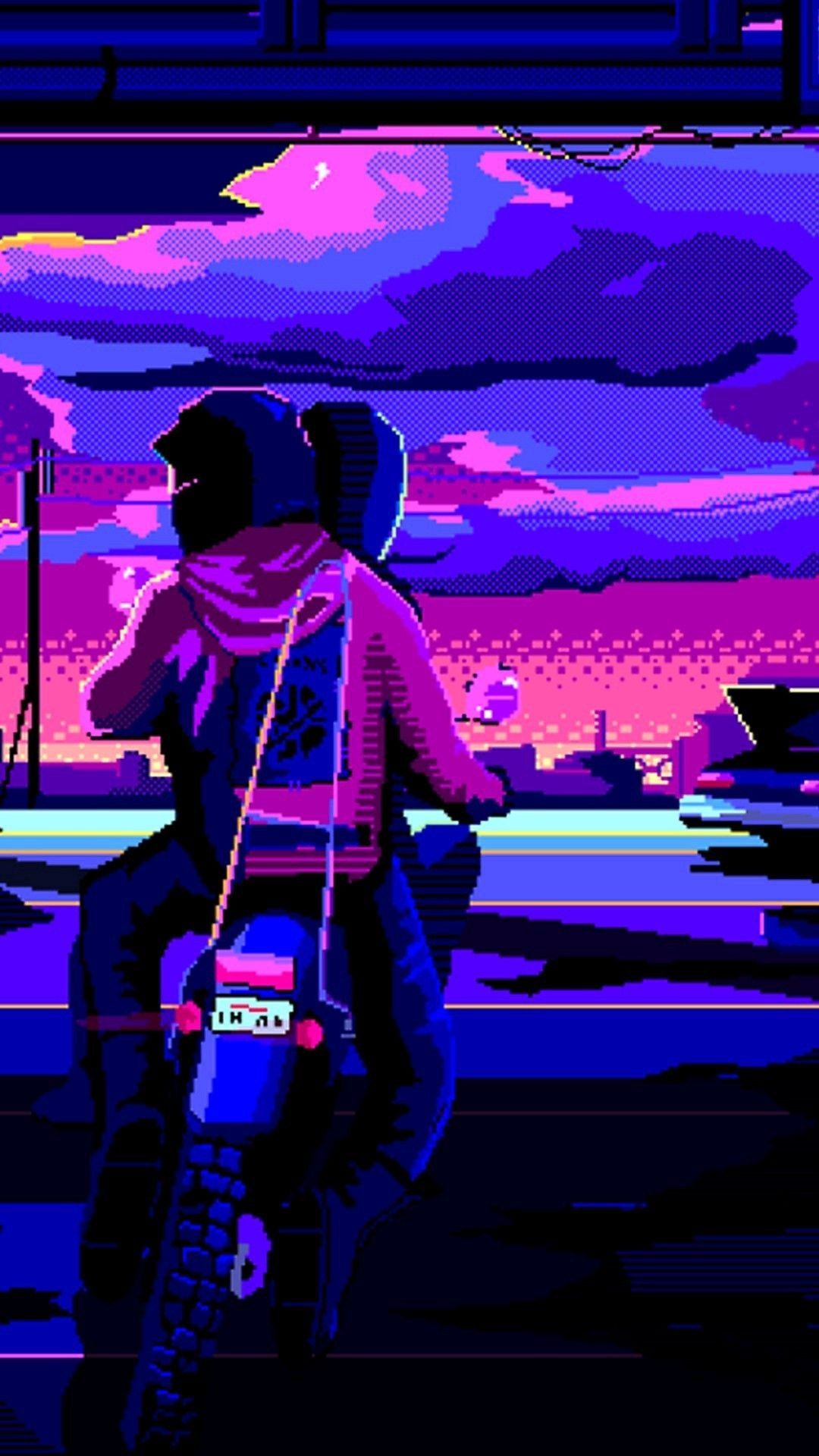 Vaporwave Ps4 Aesthetic Anime Wallpapers Wallpaper Cave