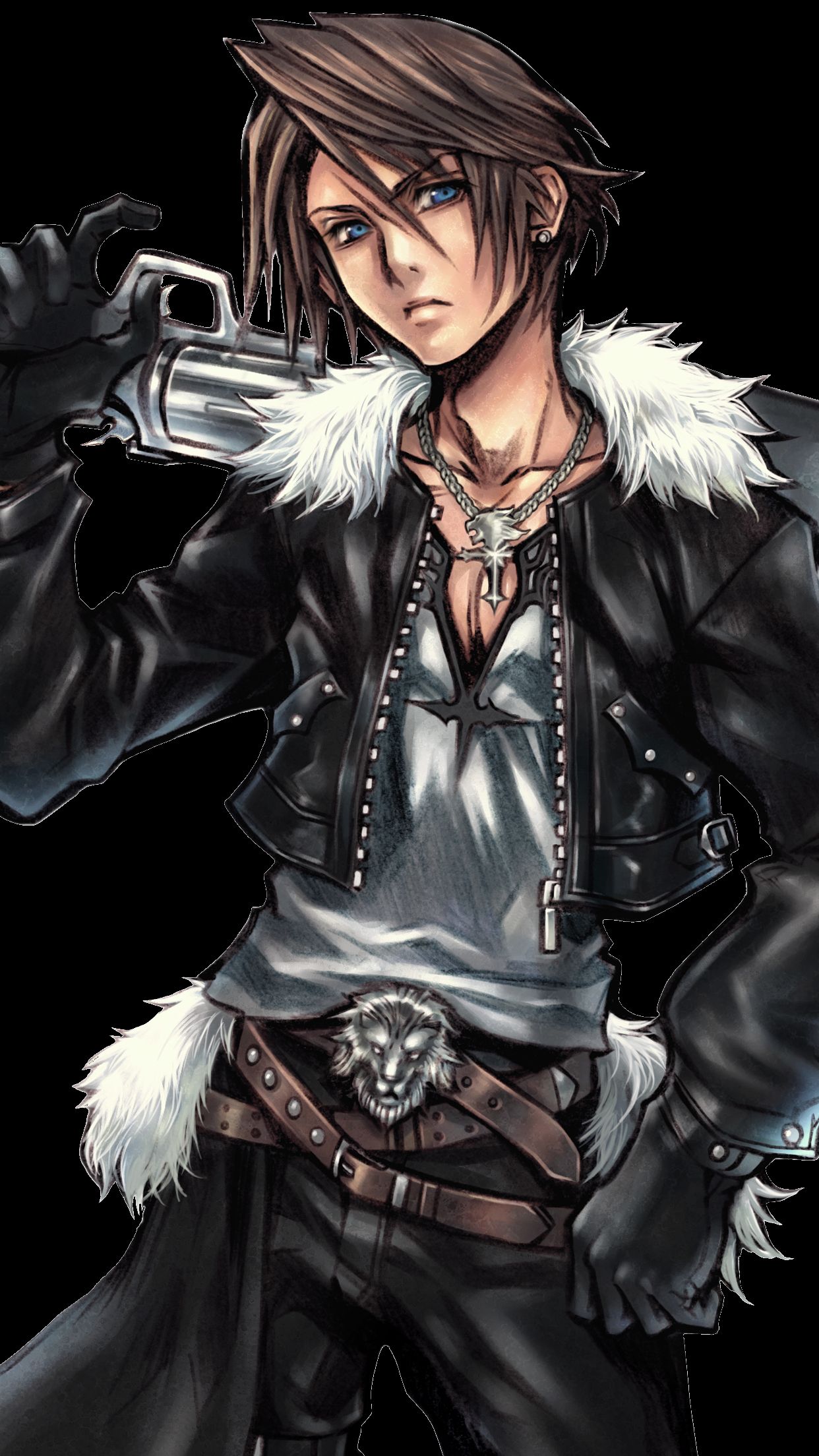 Final Fantasy VIII Squall Wallpaper for iPhone X, 6
