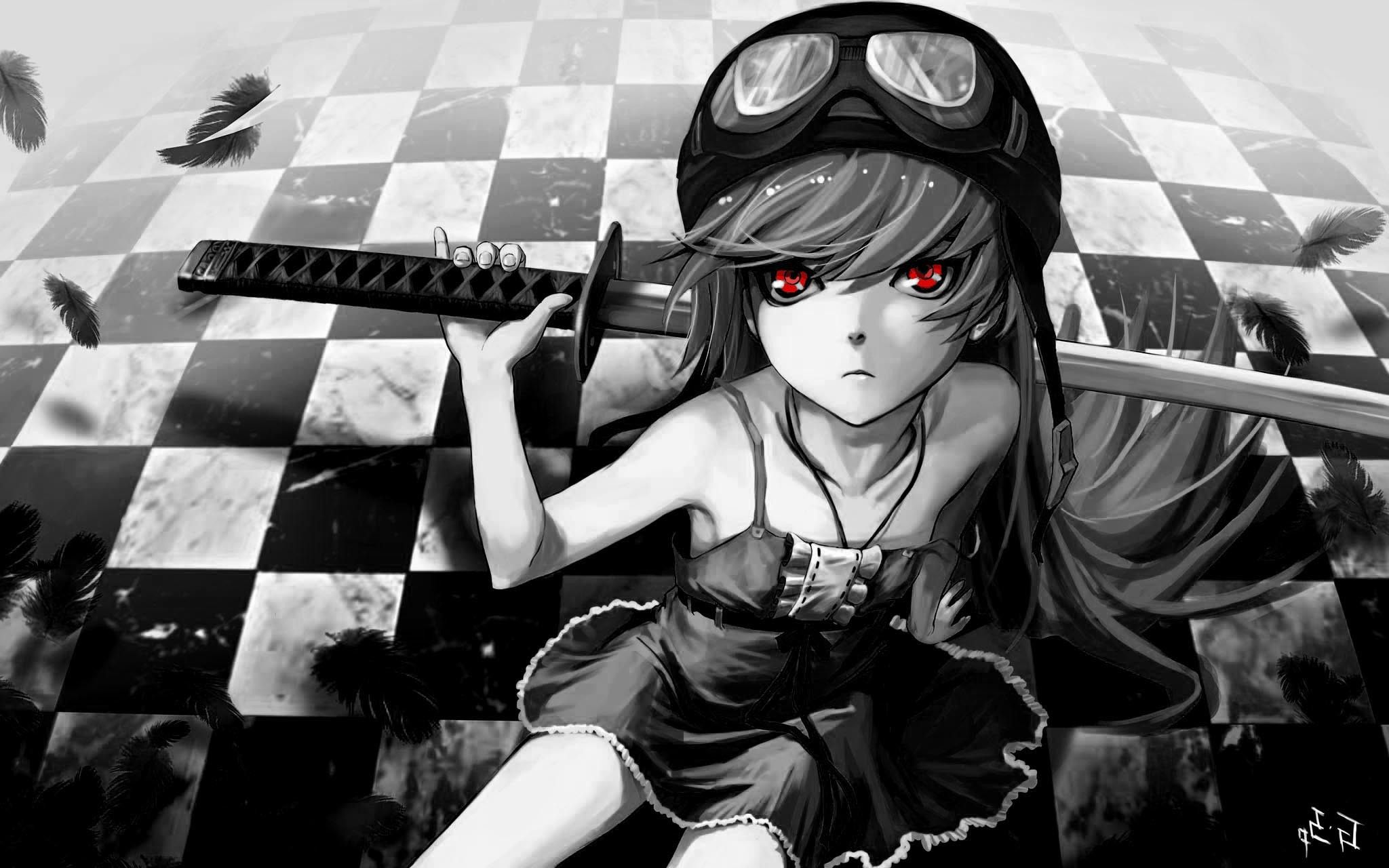Girl Black And White Anime Wallpapers - Wallpaper Cave