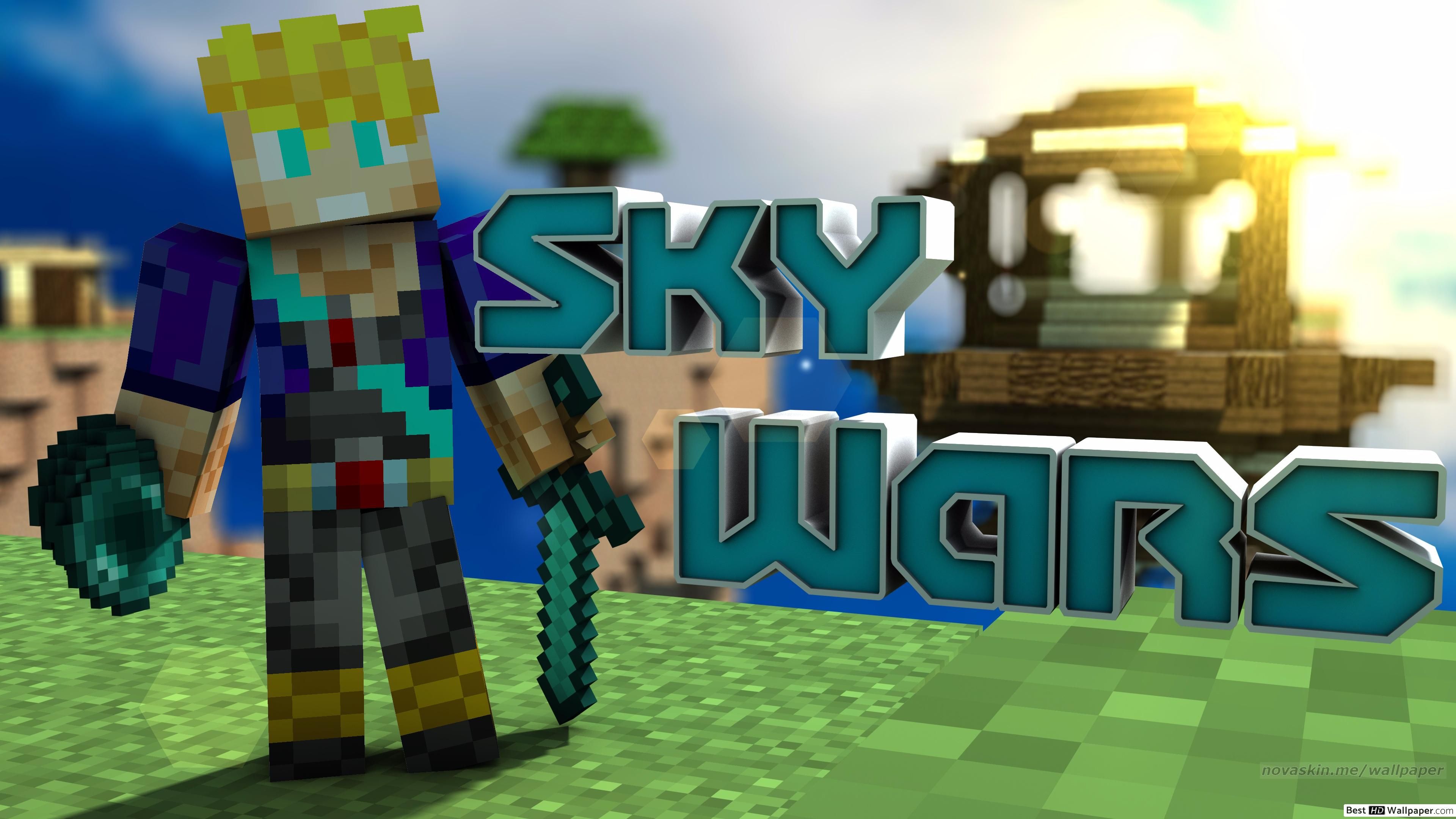 Sky Wars of Minecraft HD wallpaper download