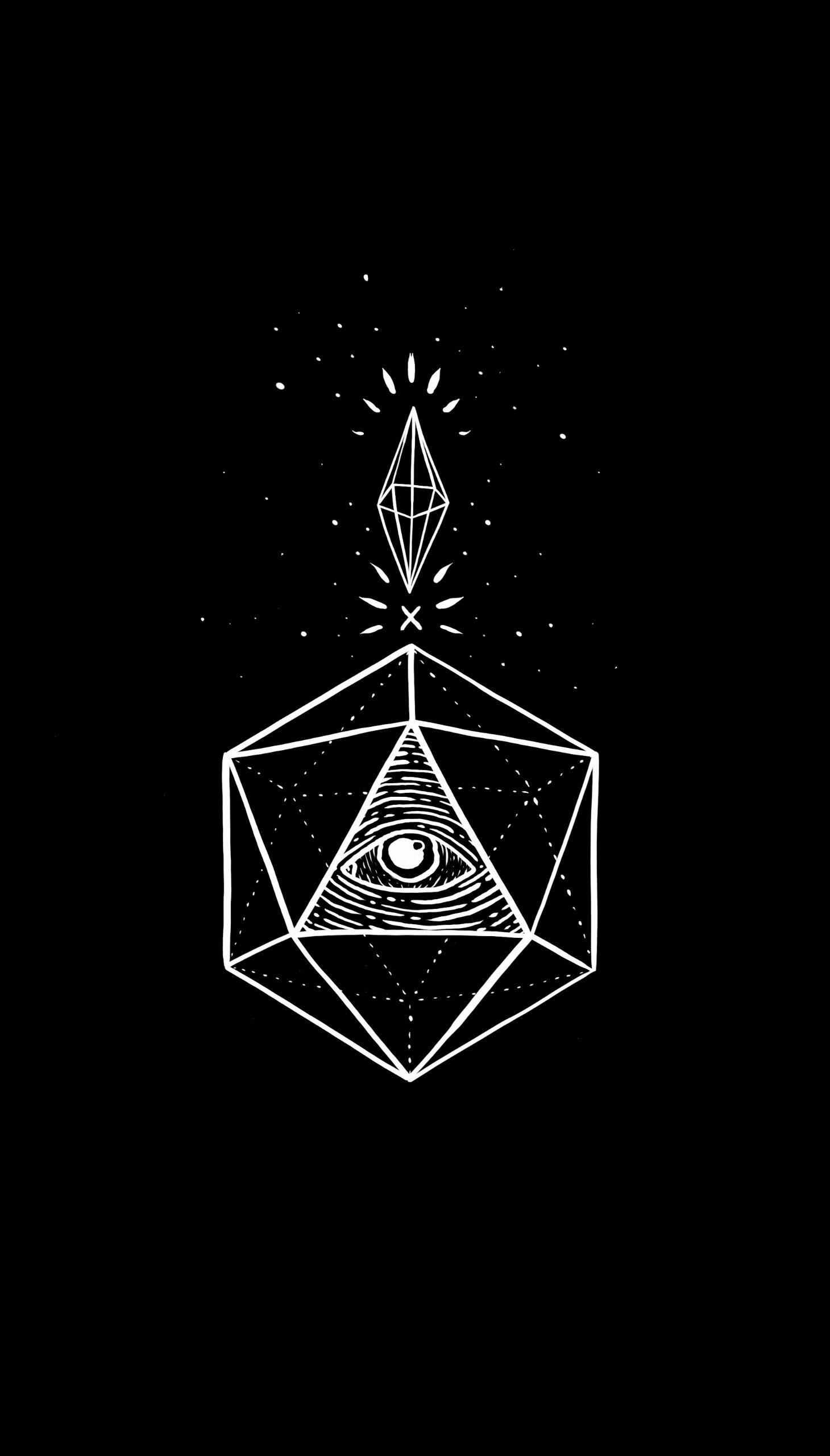 Black Graphic Mobile Wallpaper, r