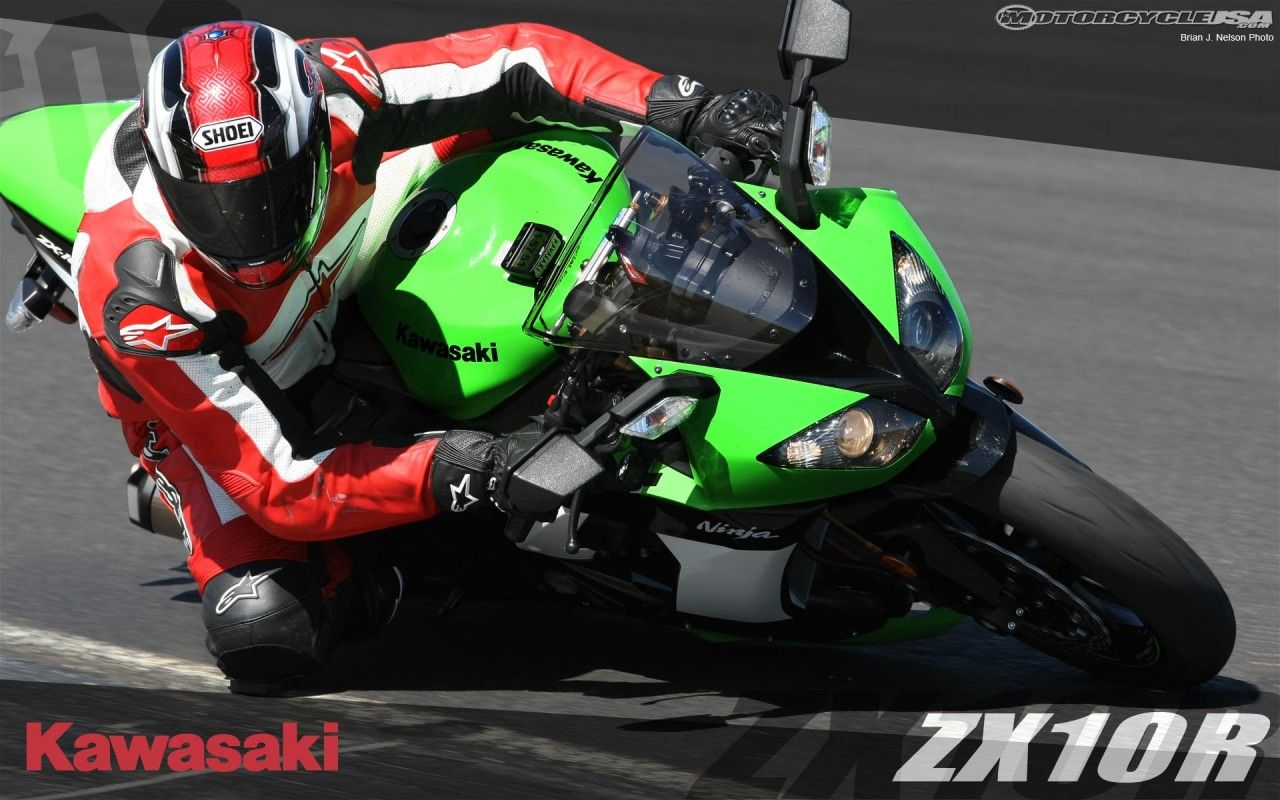 Kawasaki Zx10R, paper, track, motorcycle wallpaper. Kawasaki