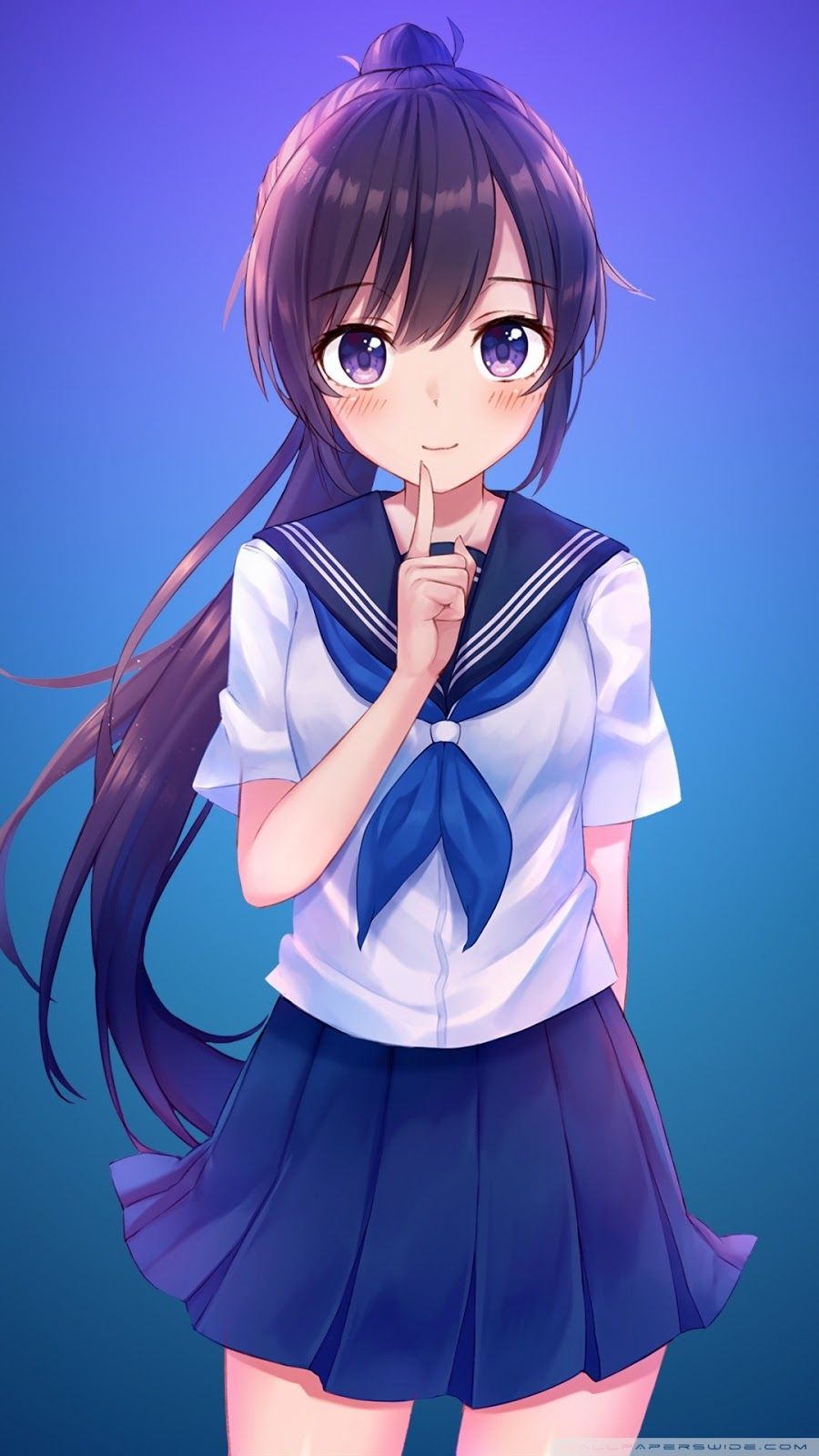 Free Wallpaper For Android. Wallpaper For iPhone. MobileWallz: Cute Anime Girl Wallpaper