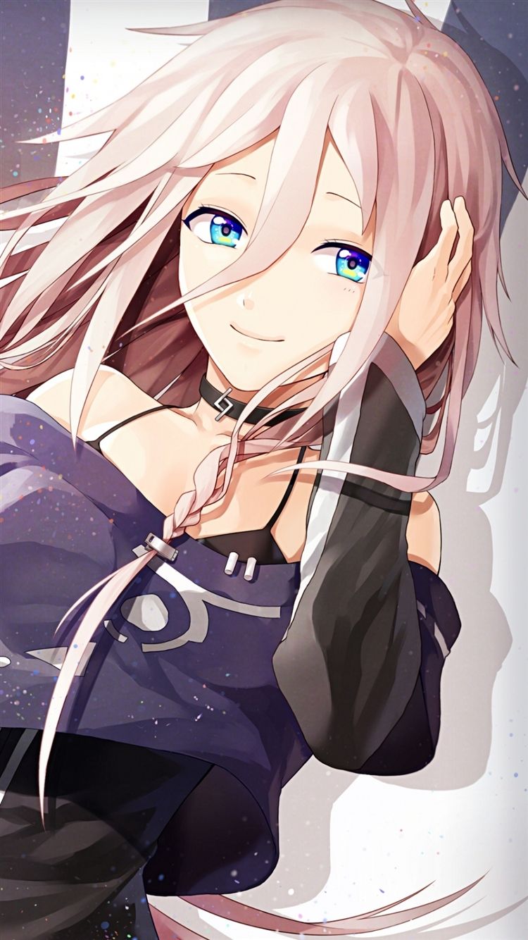 Vocaloid Ia Girl Style Jersey Emotion iPhone 8 Wallpaper Free