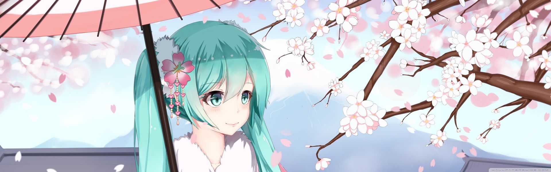 Hatsune Miku Sakura Ultra HD Desktop Background Wallpaper for 4K
