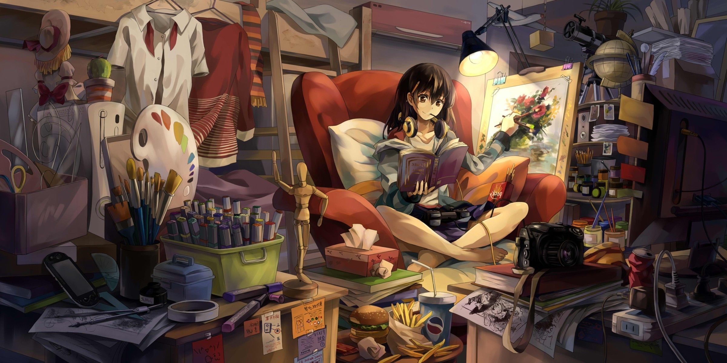 anime Girls, Room, Original Characters, Anime Wallpaper HD