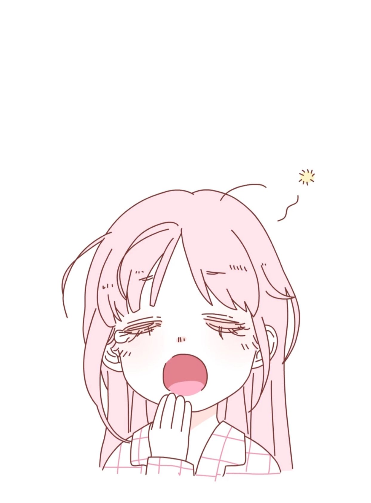 Girl Yawning Wallpaper. Anime chibi, Anime