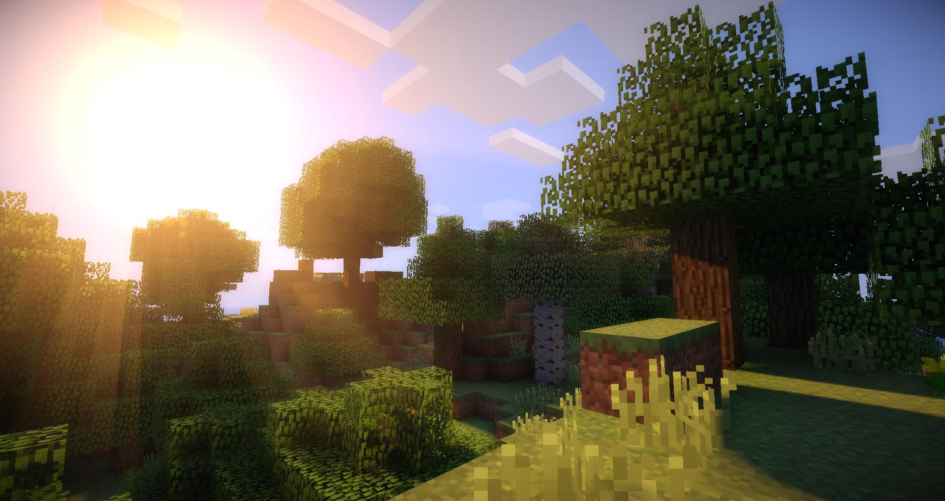 Free download play Minecraft with shaders I end up with a new