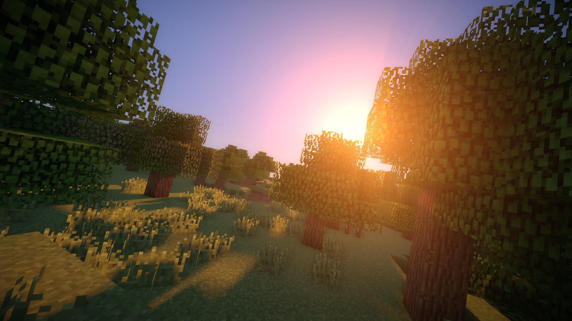 minecraft backgrounds shaders