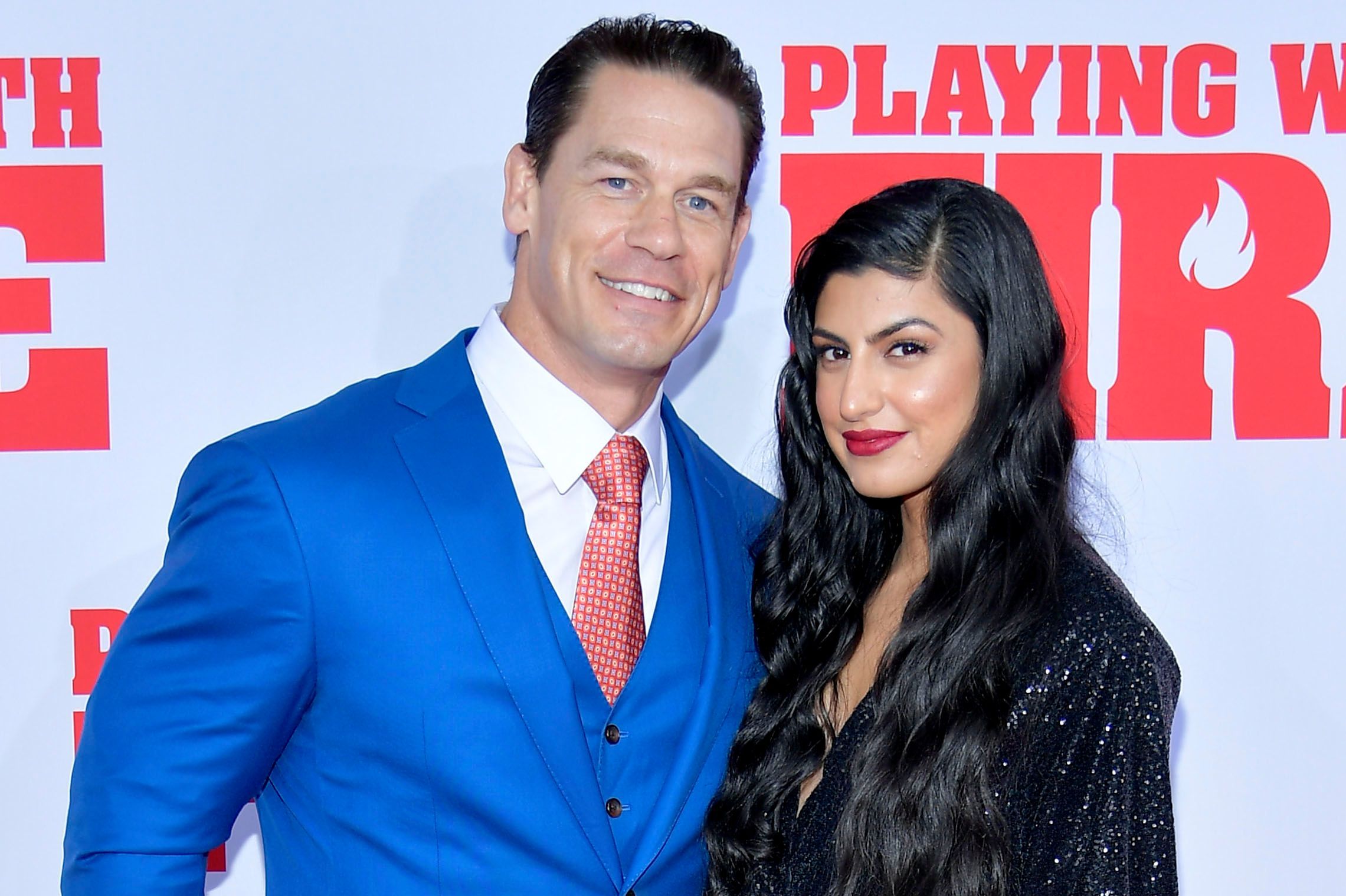 John Cena and girlfriend Shay Shariatzadeh make red carpet debut