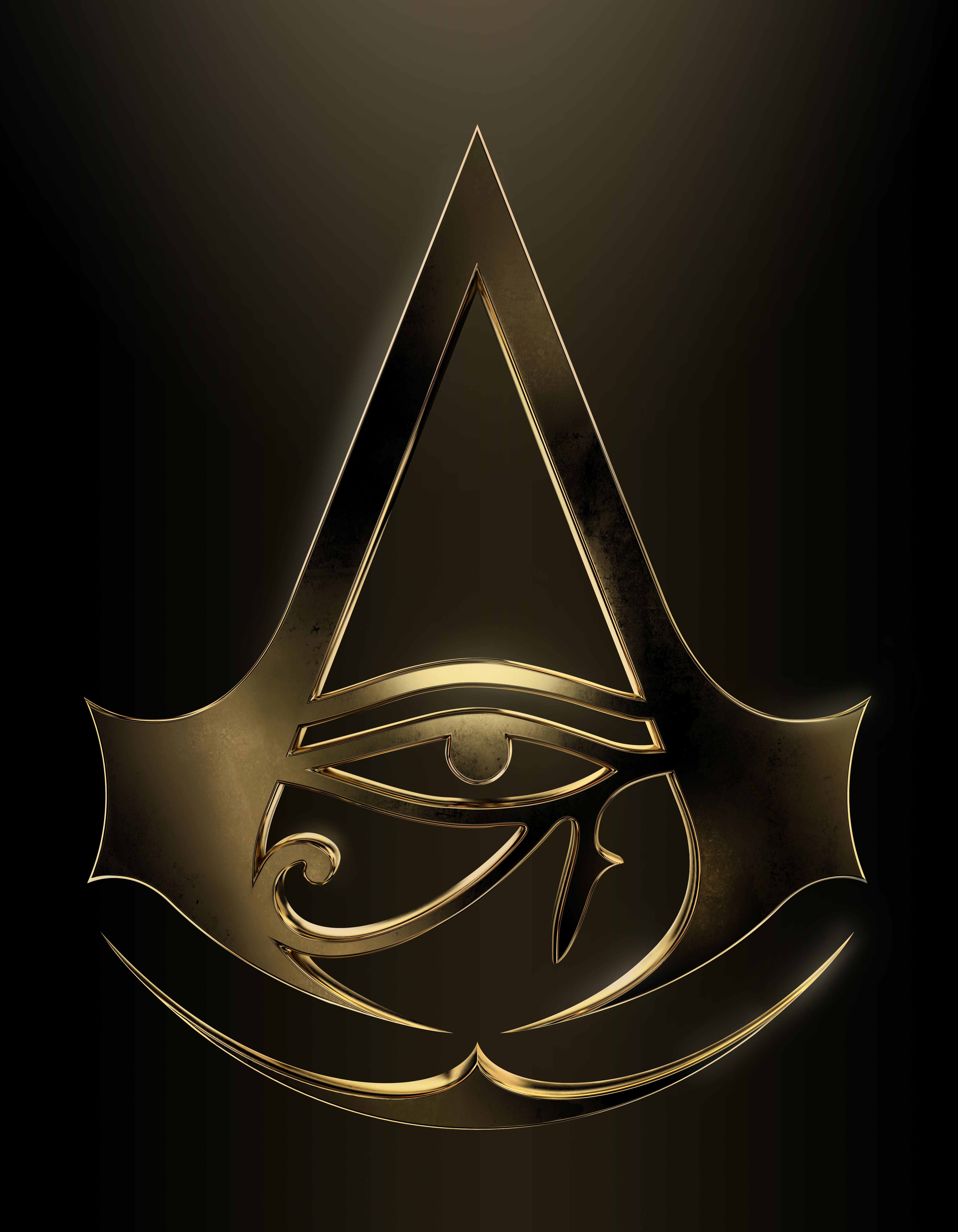 AC Origins gold logo. Assassins creed tattoo, Assassins creed