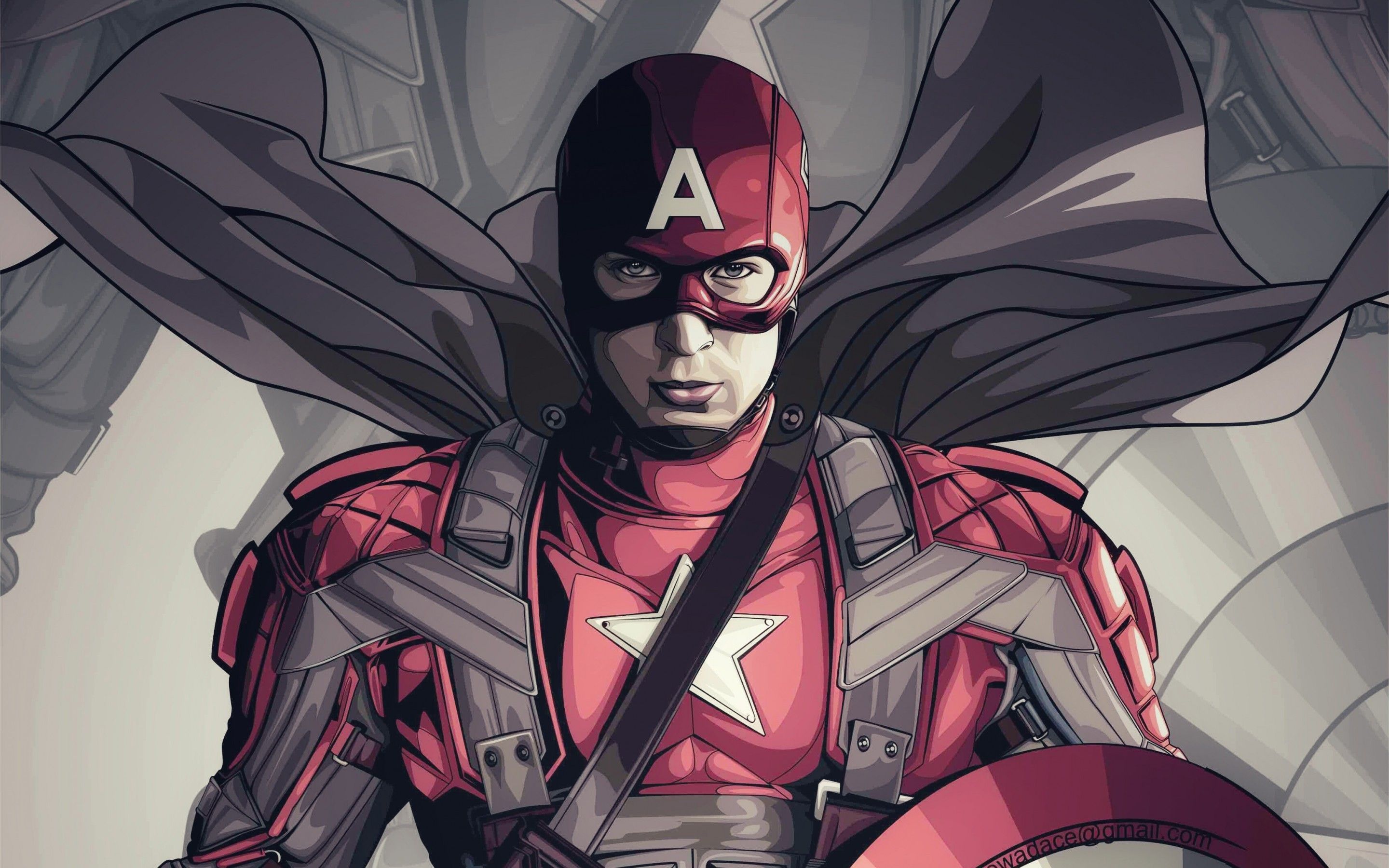 Download 2880x1800 Captain America, Comic Art Wallpaper