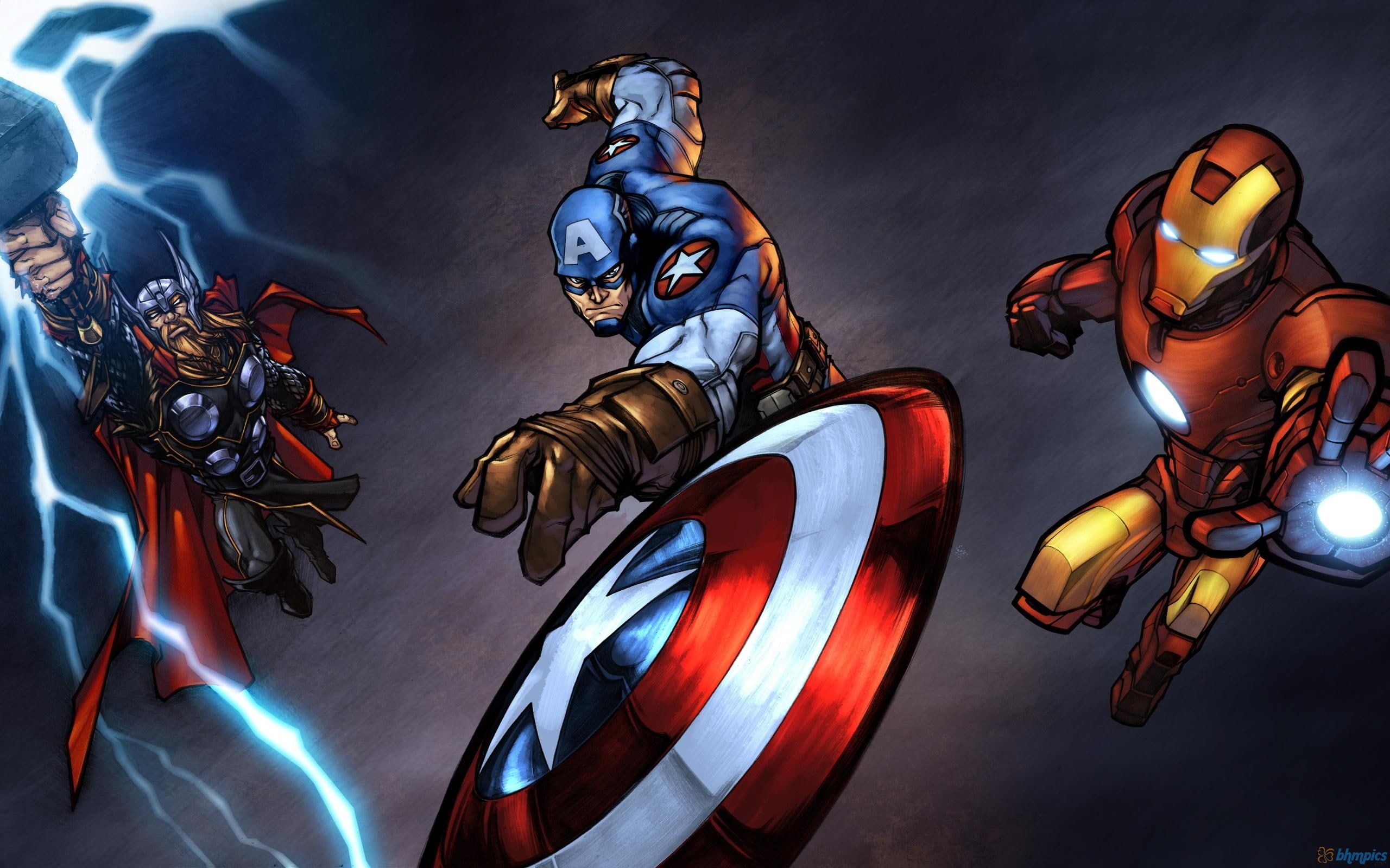 Iron Man Captain America Thor HD, Cartoon Comic, Man, Iron