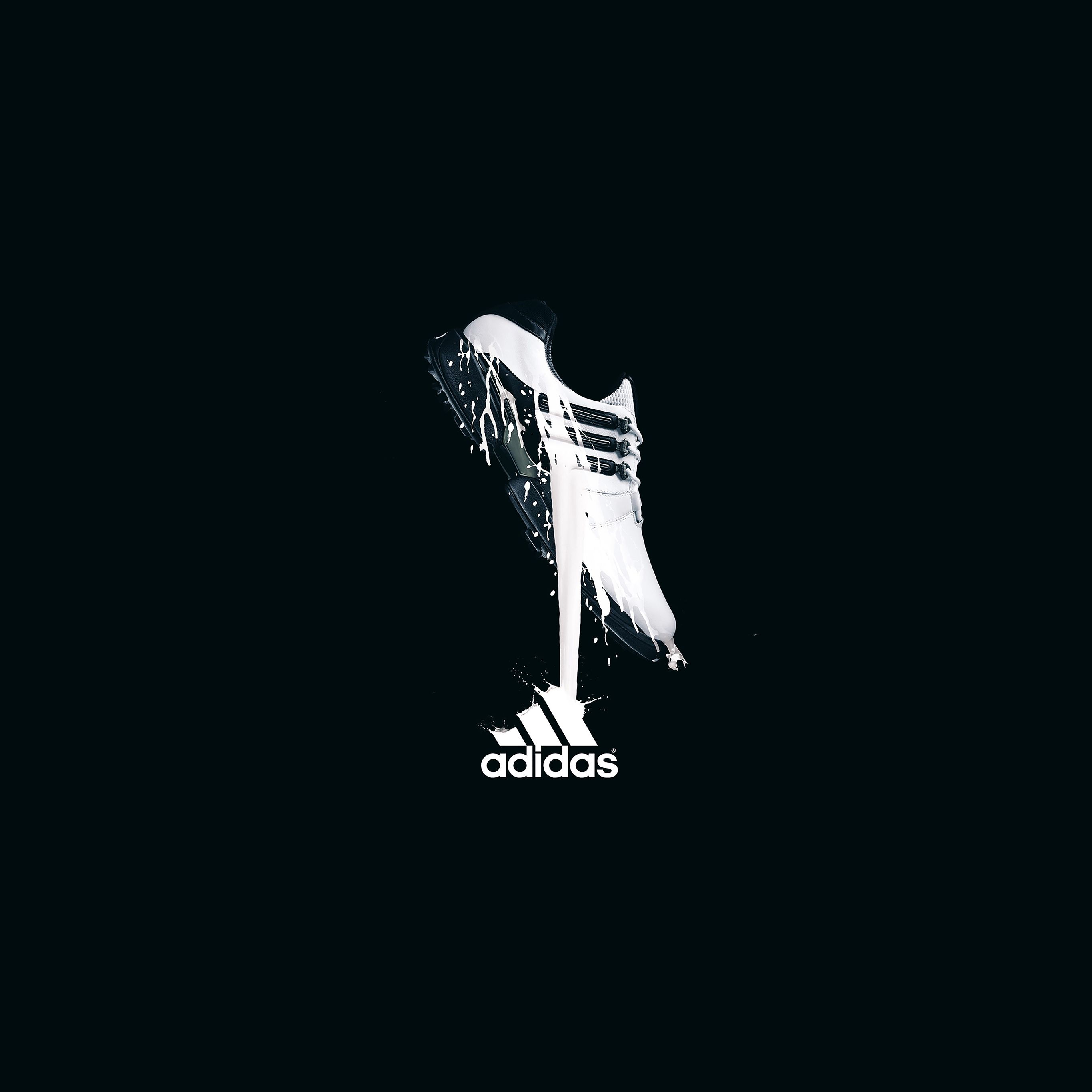 Wallpaper Adidas Black Logo Sports