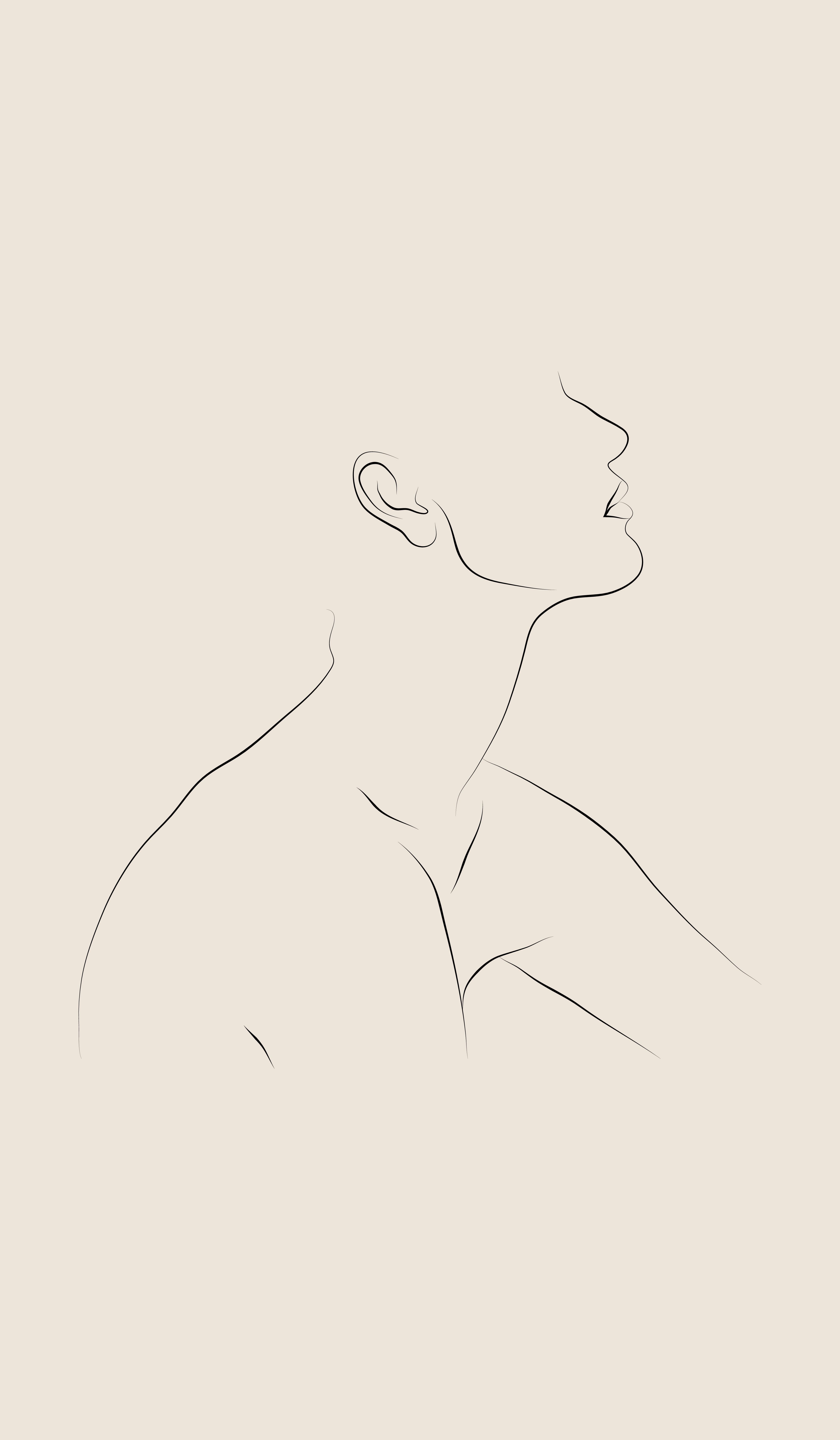 Martha, minimal line portrait. IG #figure