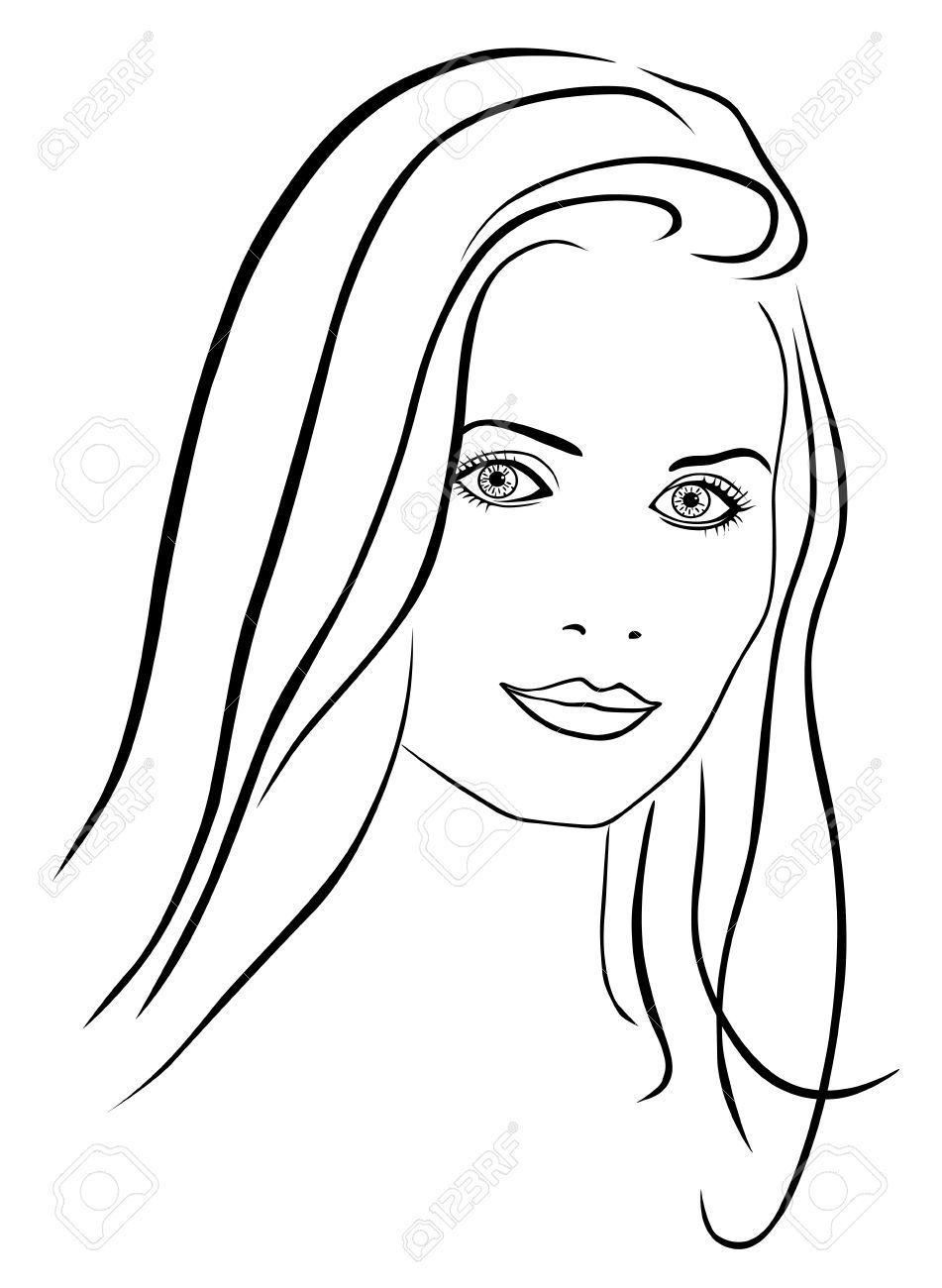 Womens Face Drawing