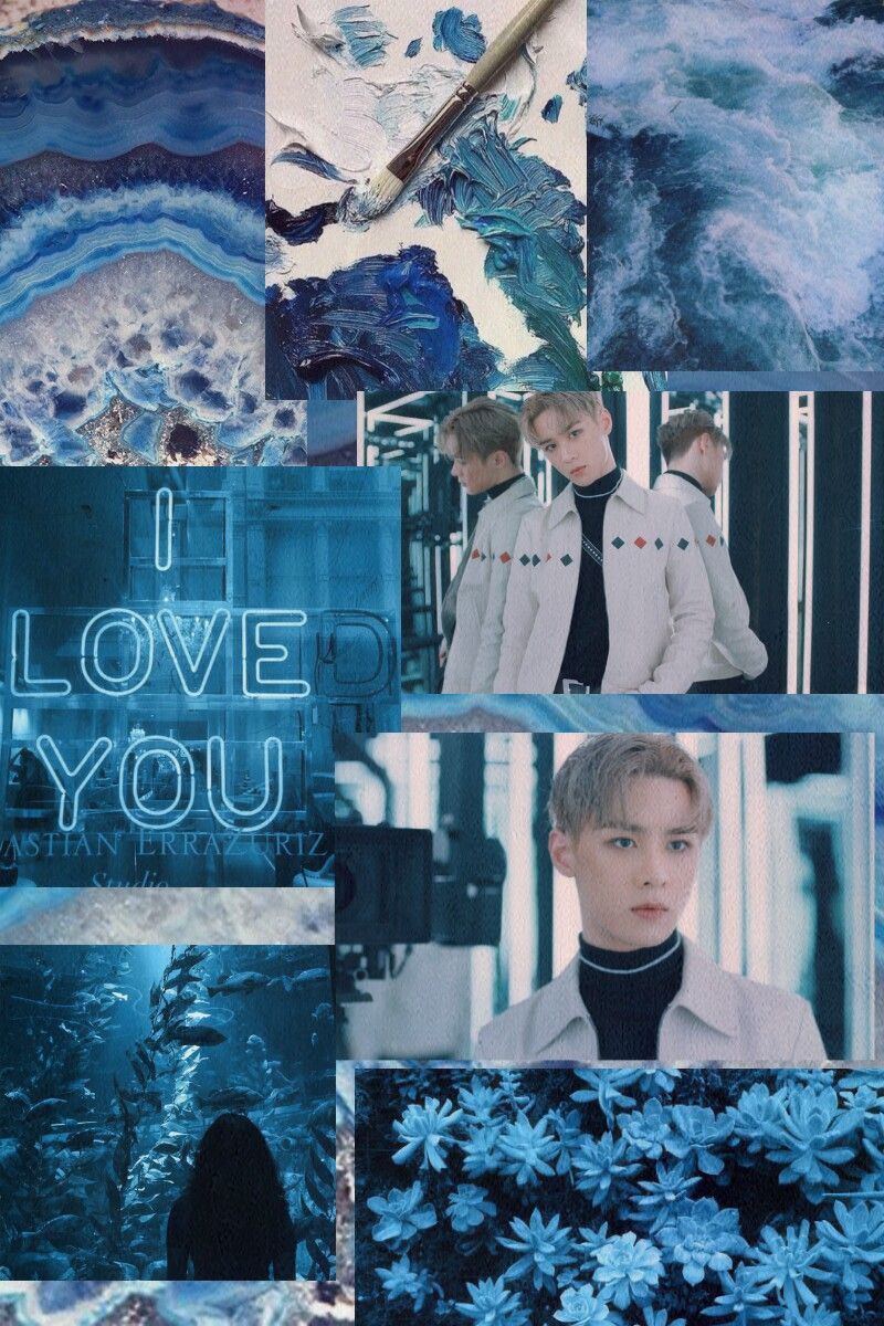 Blue Kun Aesthetic®. Aesthetic wallpaper, Nct, Nct dream