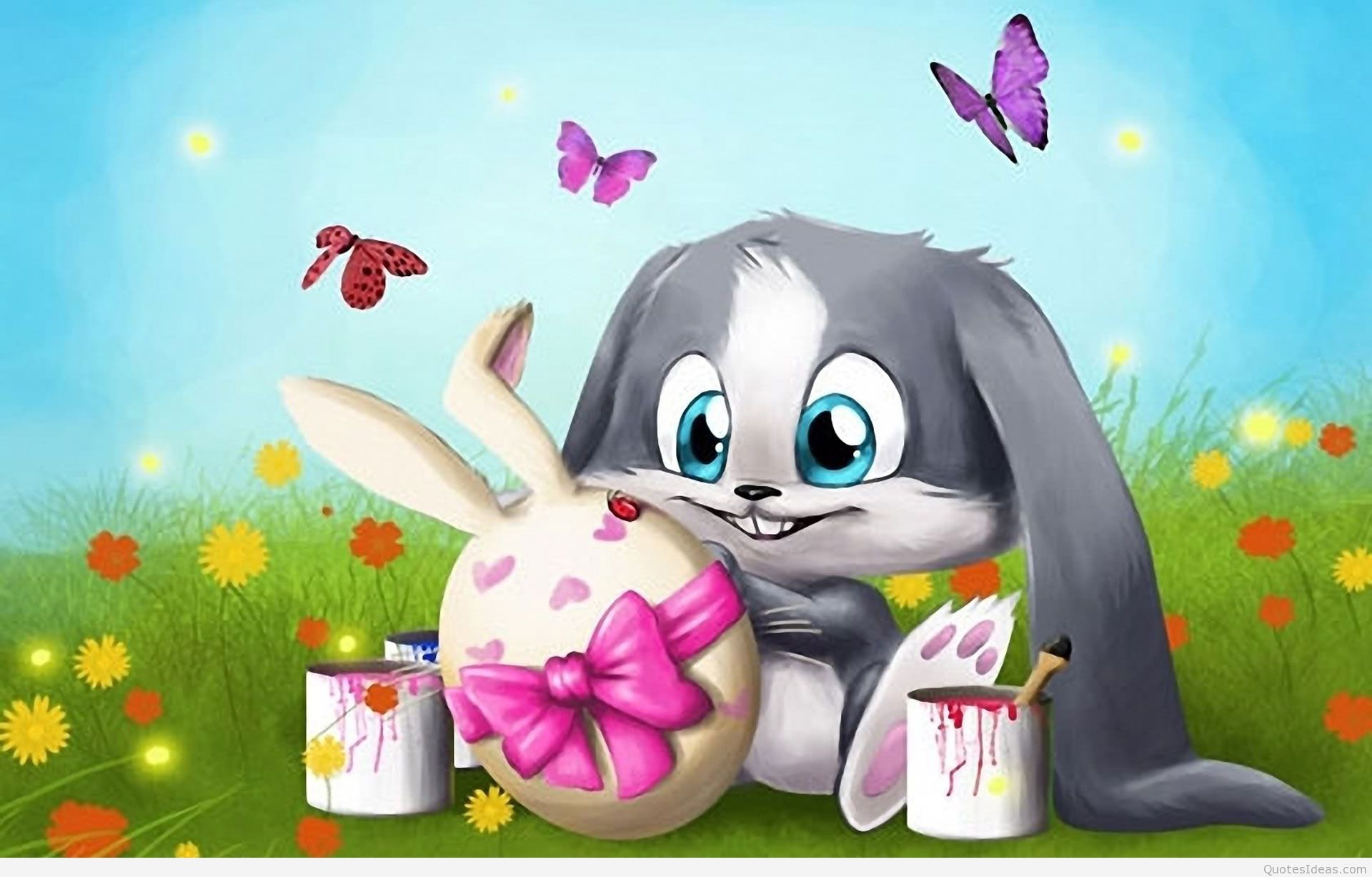 Happy Easter bunny wallpaper and quotes