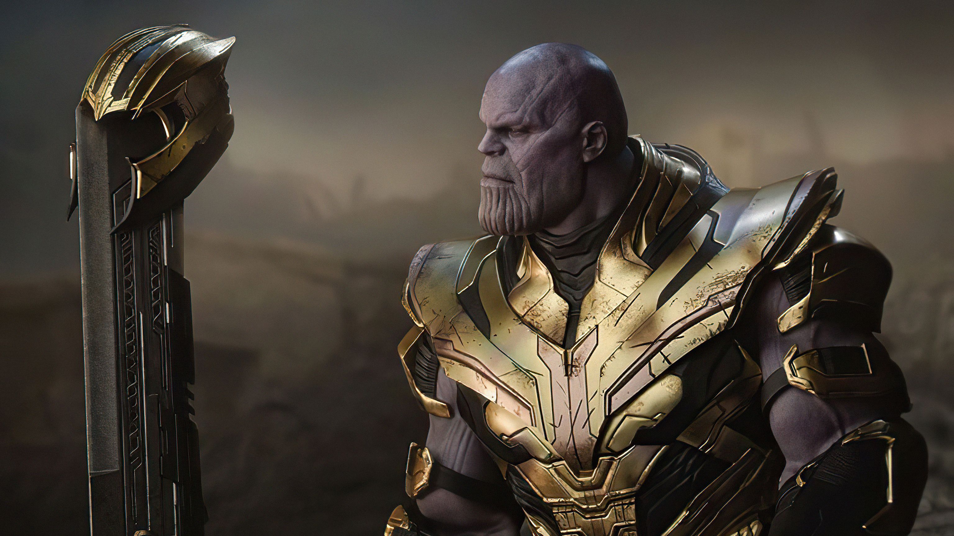 Thanos Sword Helmet, HD Superheroes, 4k Wallpaper, Image