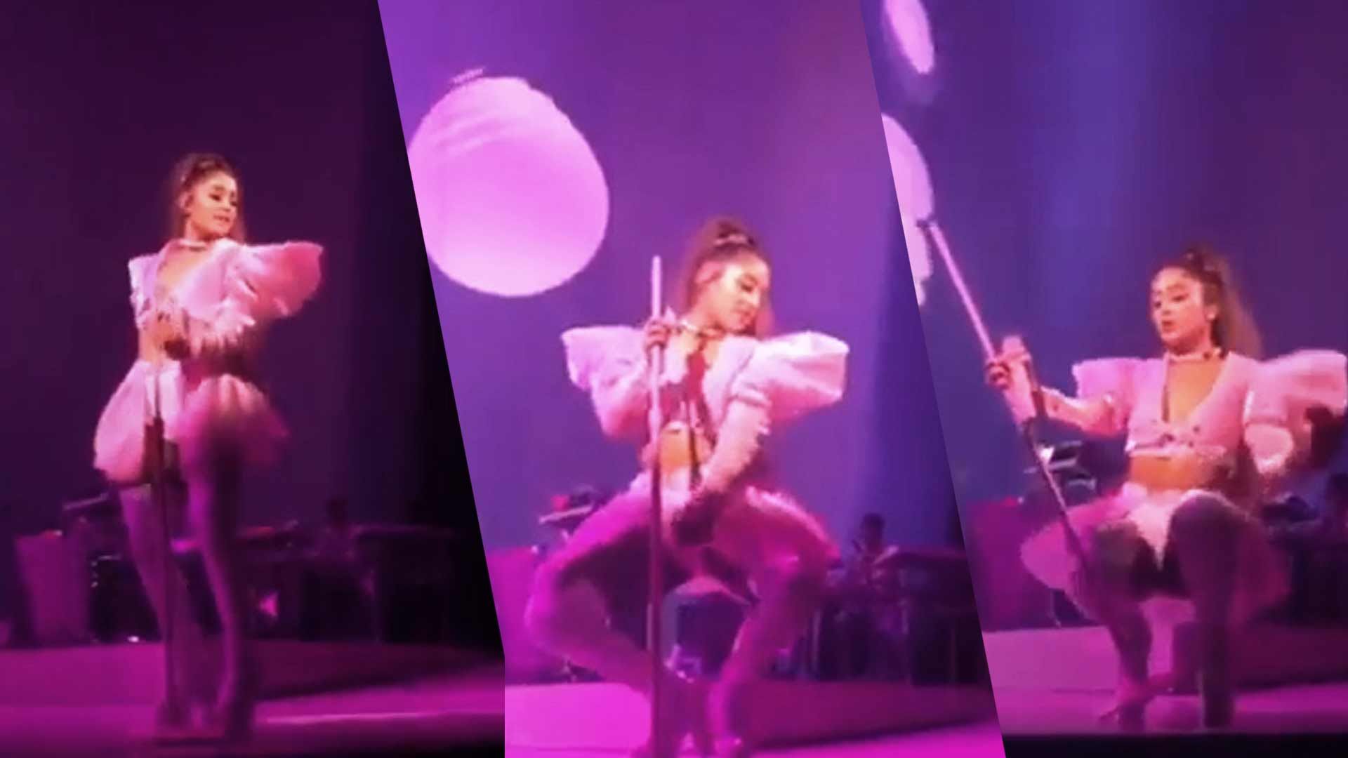 Ariana Grande Pole Dances During First Night of 'Sweetener' World Tour