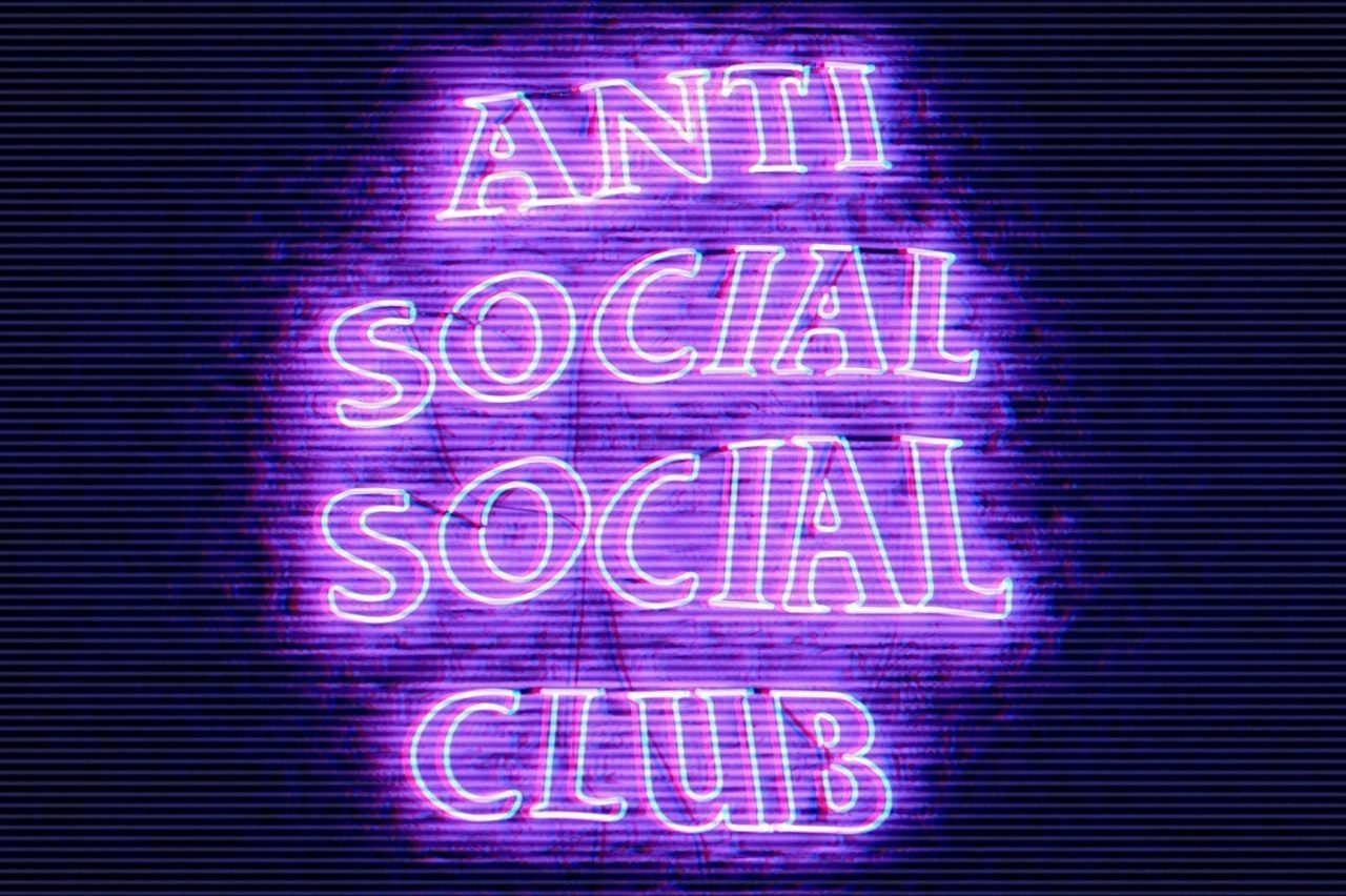 Purple Anti Social Social Club Logo