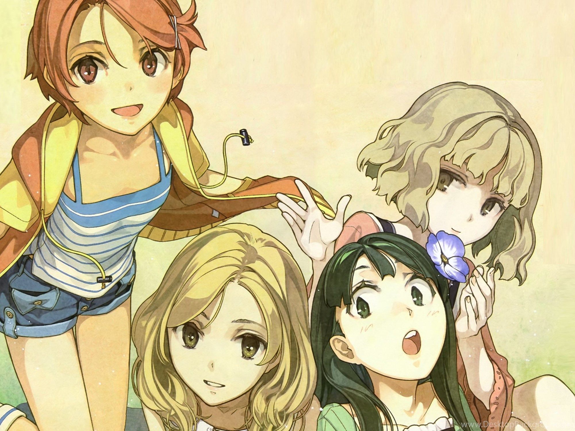 Wallpaper Anime Cute Friends 2560x1600 Desktop Background