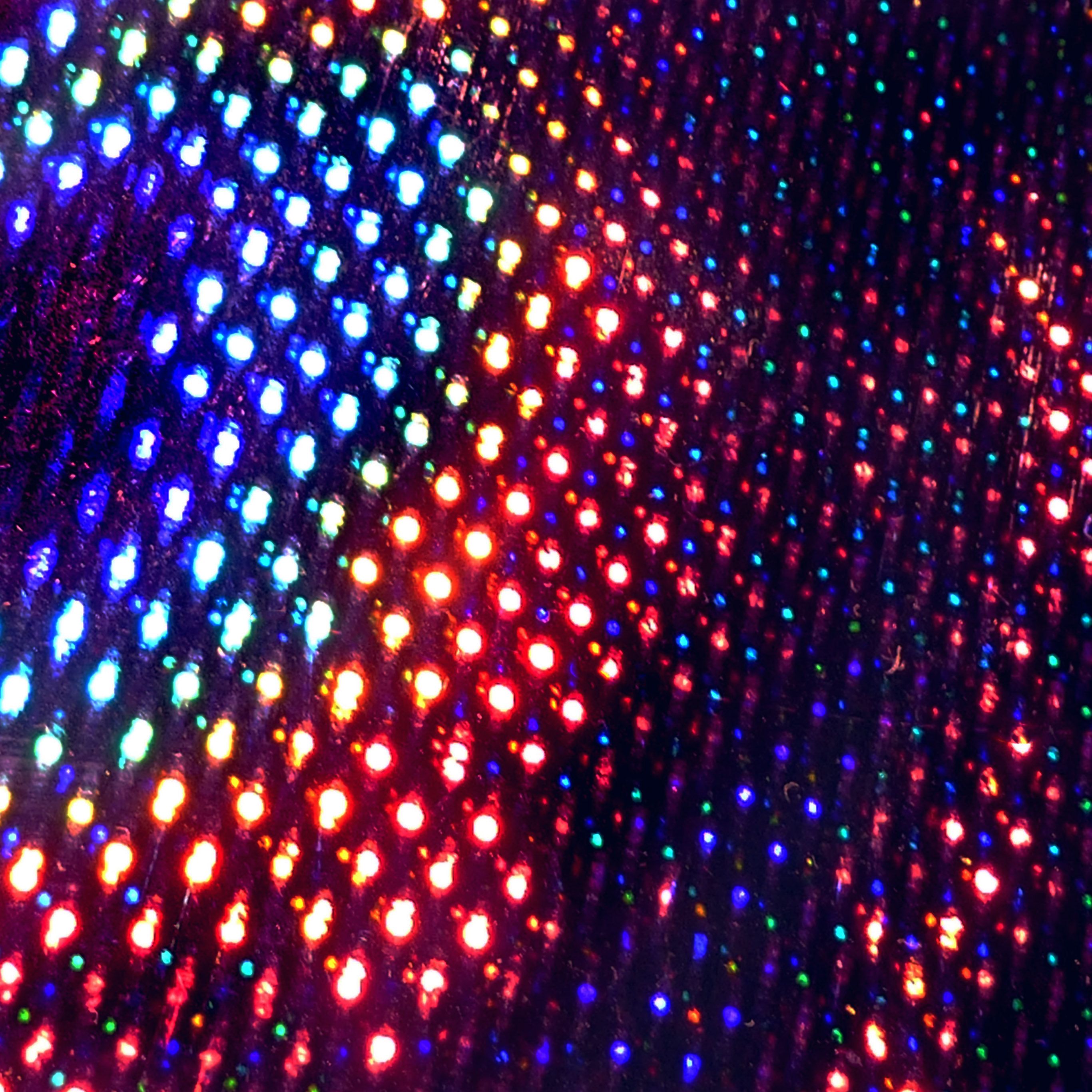 Laser Night Club Pattern Rainbow Wallpaper