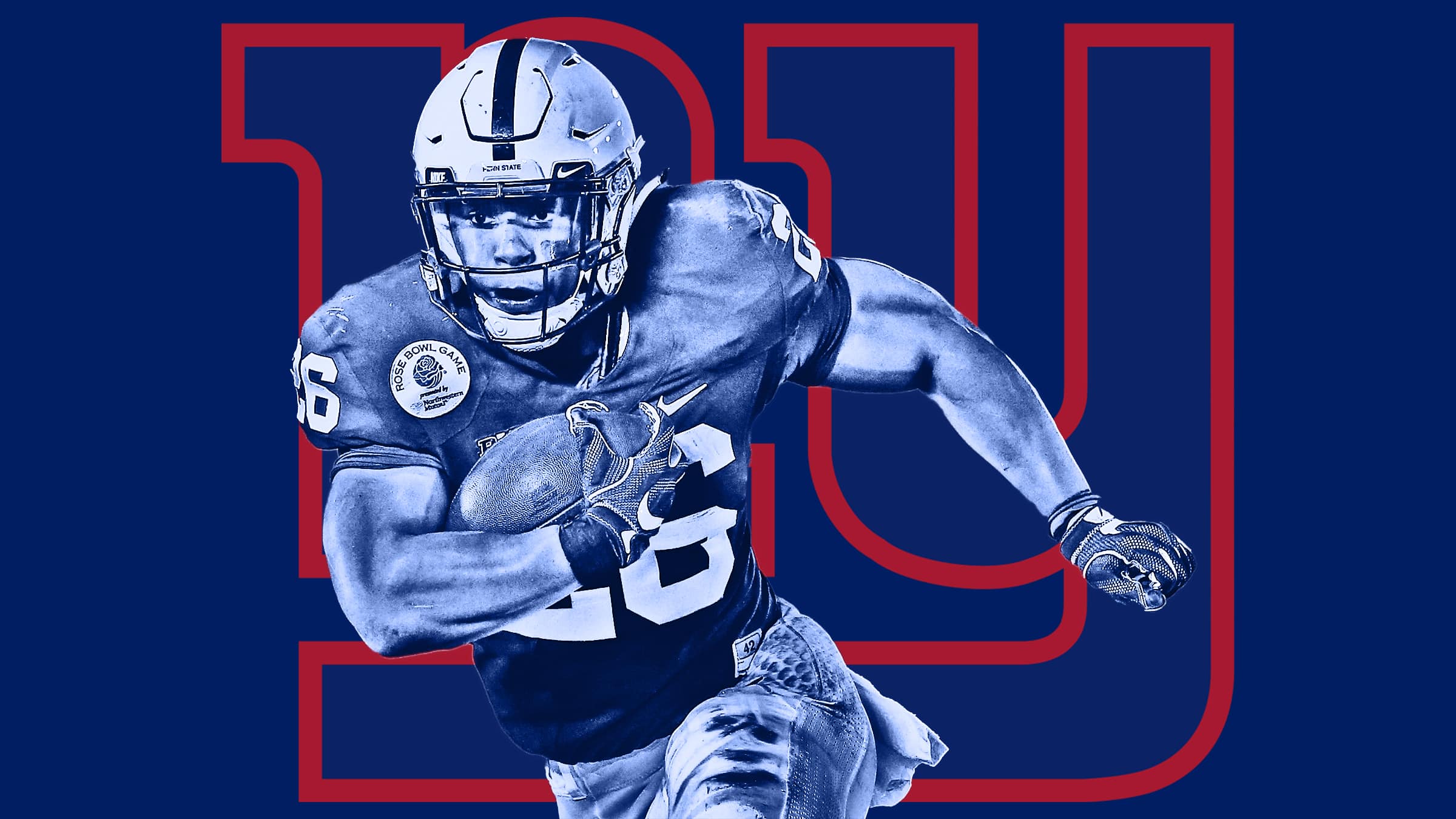 Free download New York Giants select Saquon Barkley with the 2nd