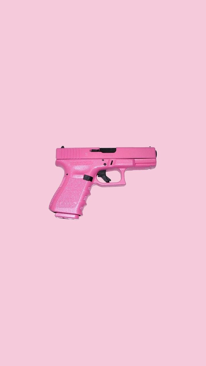 Aesthetic. Pink guns, Pink wallpaper, Cute wallpaper
