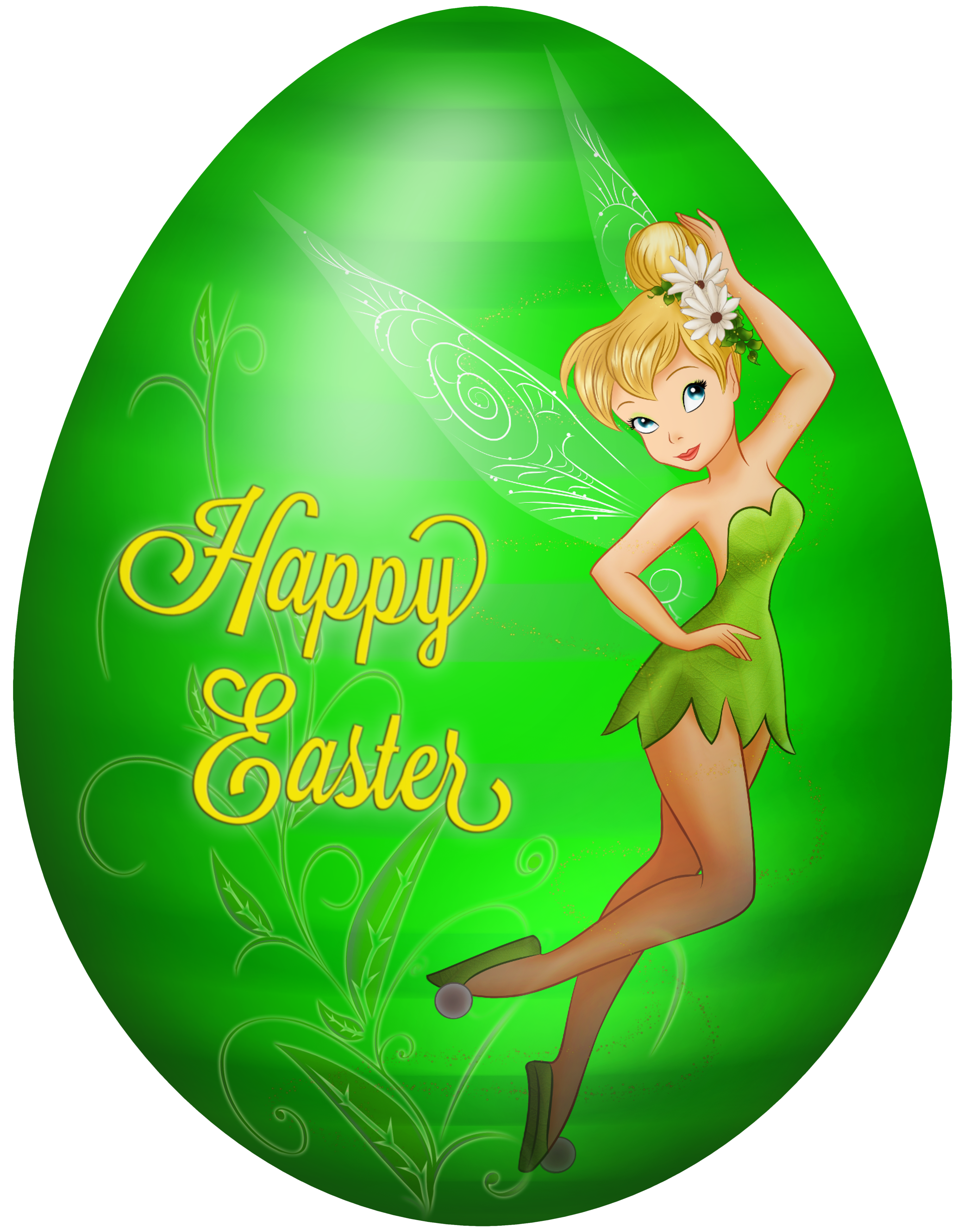Kids Easter Egg Tinkerbell PNG Clip Art Image