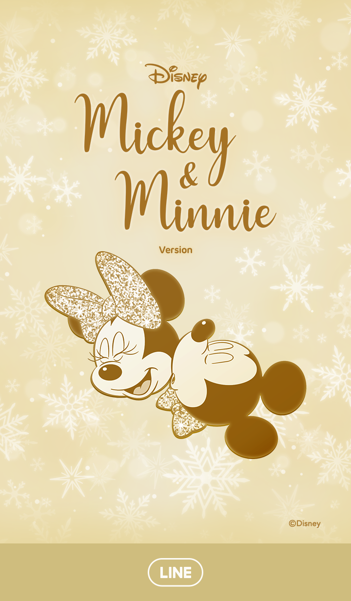 Mickey and Minnie (Gold). Line Wallpaper. Disney lines, Disney