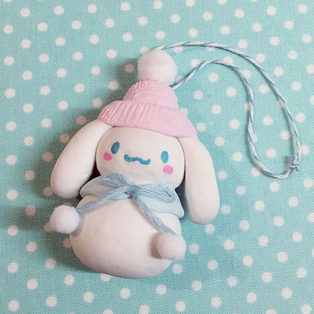 Snowman Cinnamoroll Christmas Ornament Tutorial Cute Kawaii!!