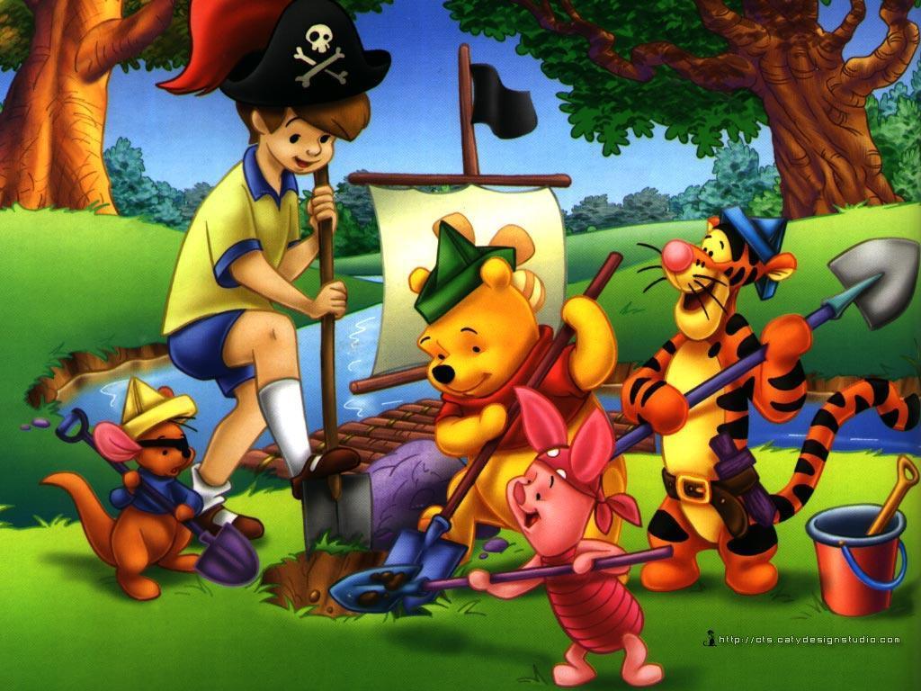Wallpaper Kartun Disney The Pooh And Friends HD