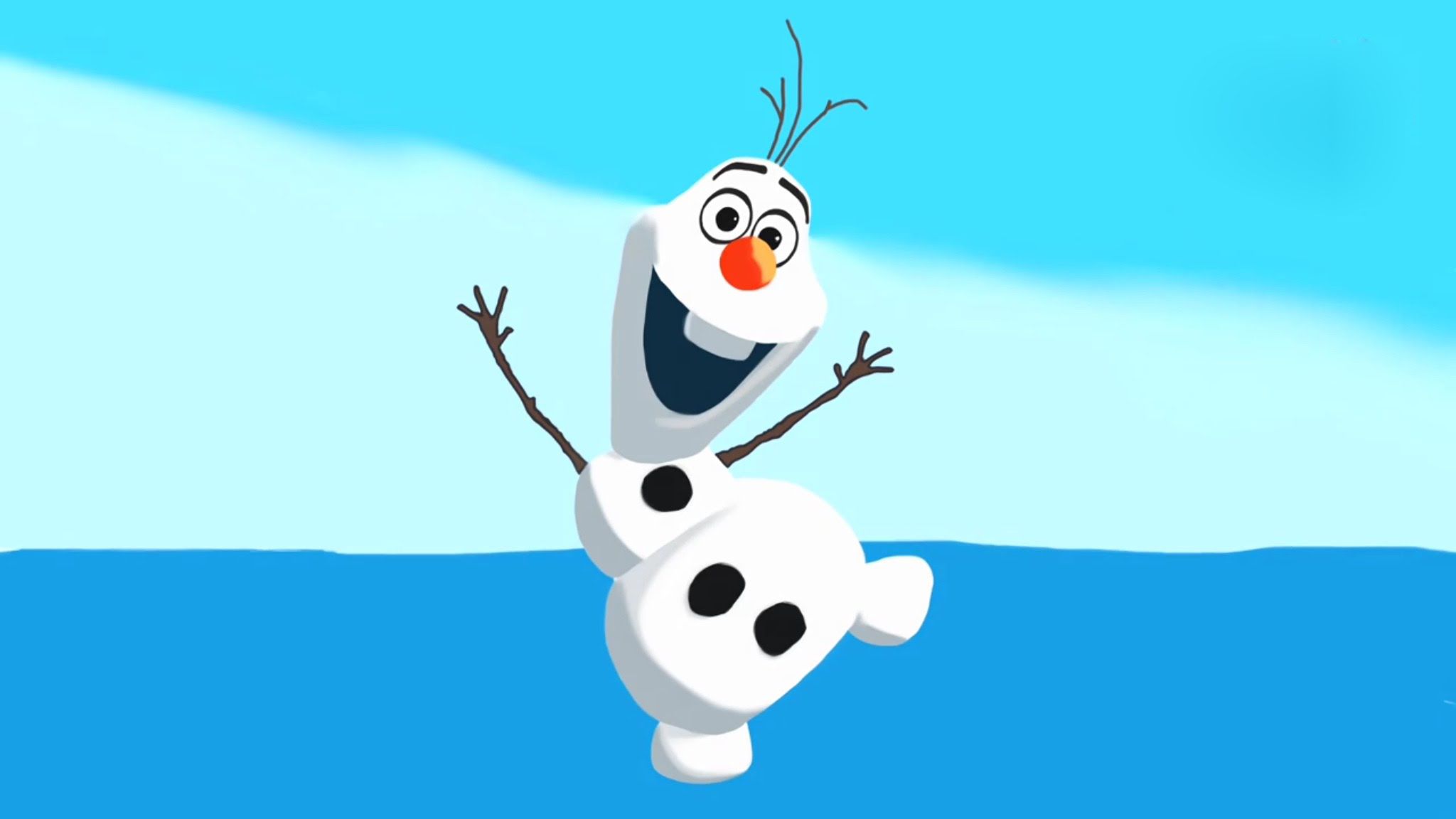 Olaf The Snowman Cartoon.