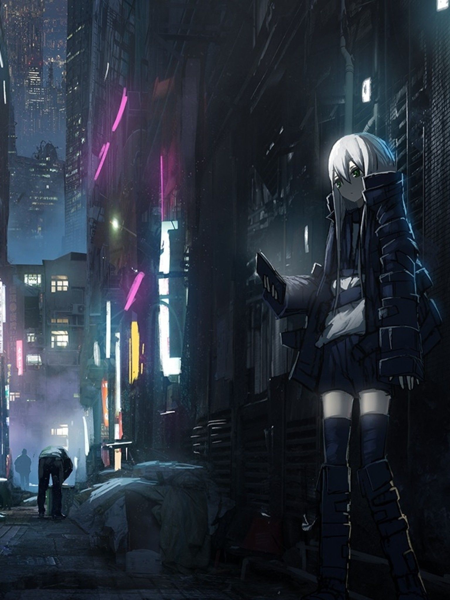 Anime Neon City Wallpapers - Wallpaper Cave