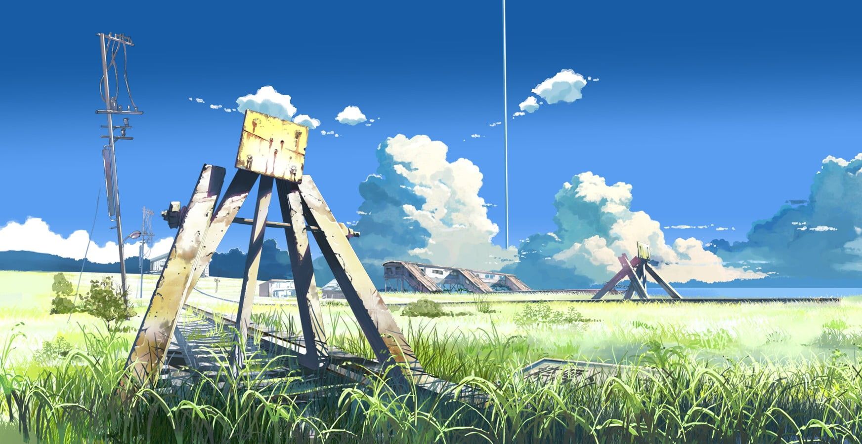 Green grass, The Place Promised In Our Early Days, anime HD