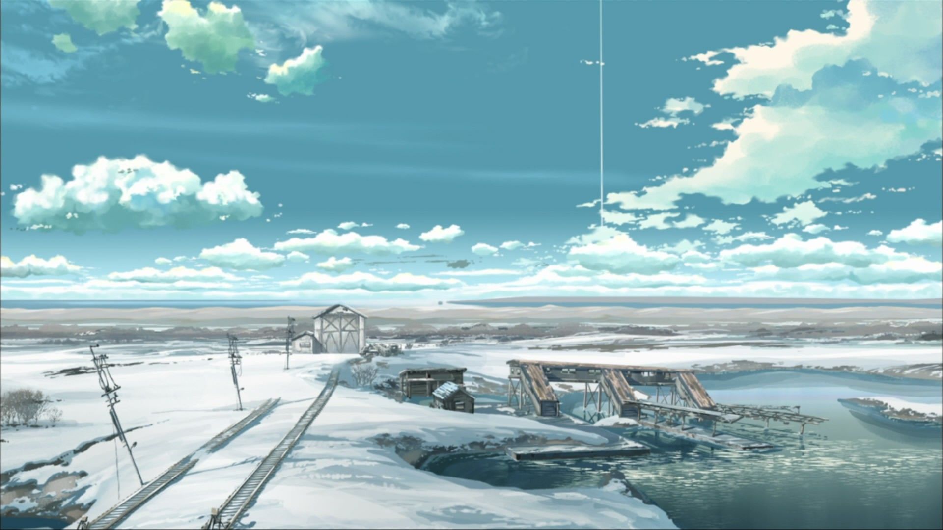The Place Promised in Our Early Days Landscape Anime HD wallpaper