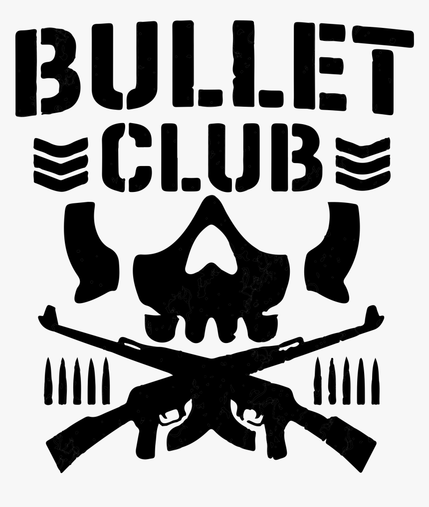 Bullet Club Png Club Logo White, Transparent Png